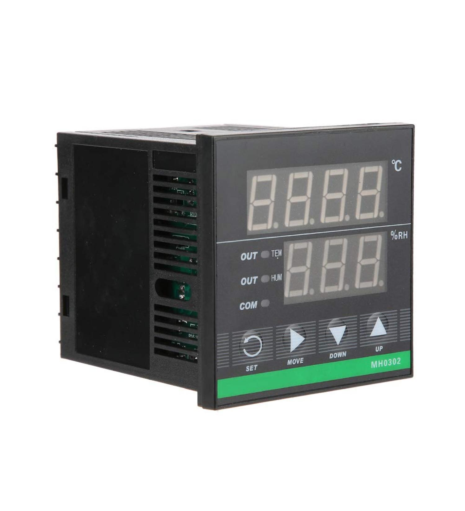 Temperature and Humidity Controller 3A 250VAC - LED Digital Display Sensor for Grain Depot Control (72x72mm) | International Shipping Available - Buy Online on GoSupps.com