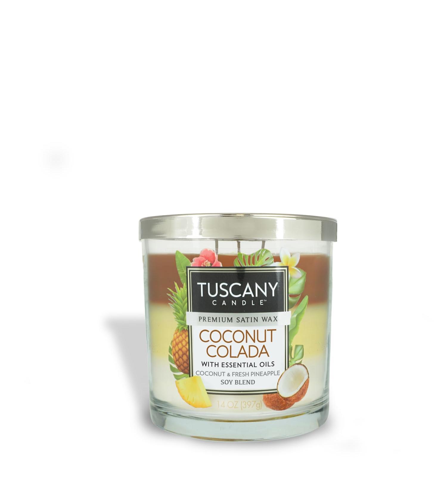 Tuscany Candle Coconut Colada | Long-Lasting Scented Jar Candle 14 oz | Buy Internationally - Buy Online on GoSupps.com
