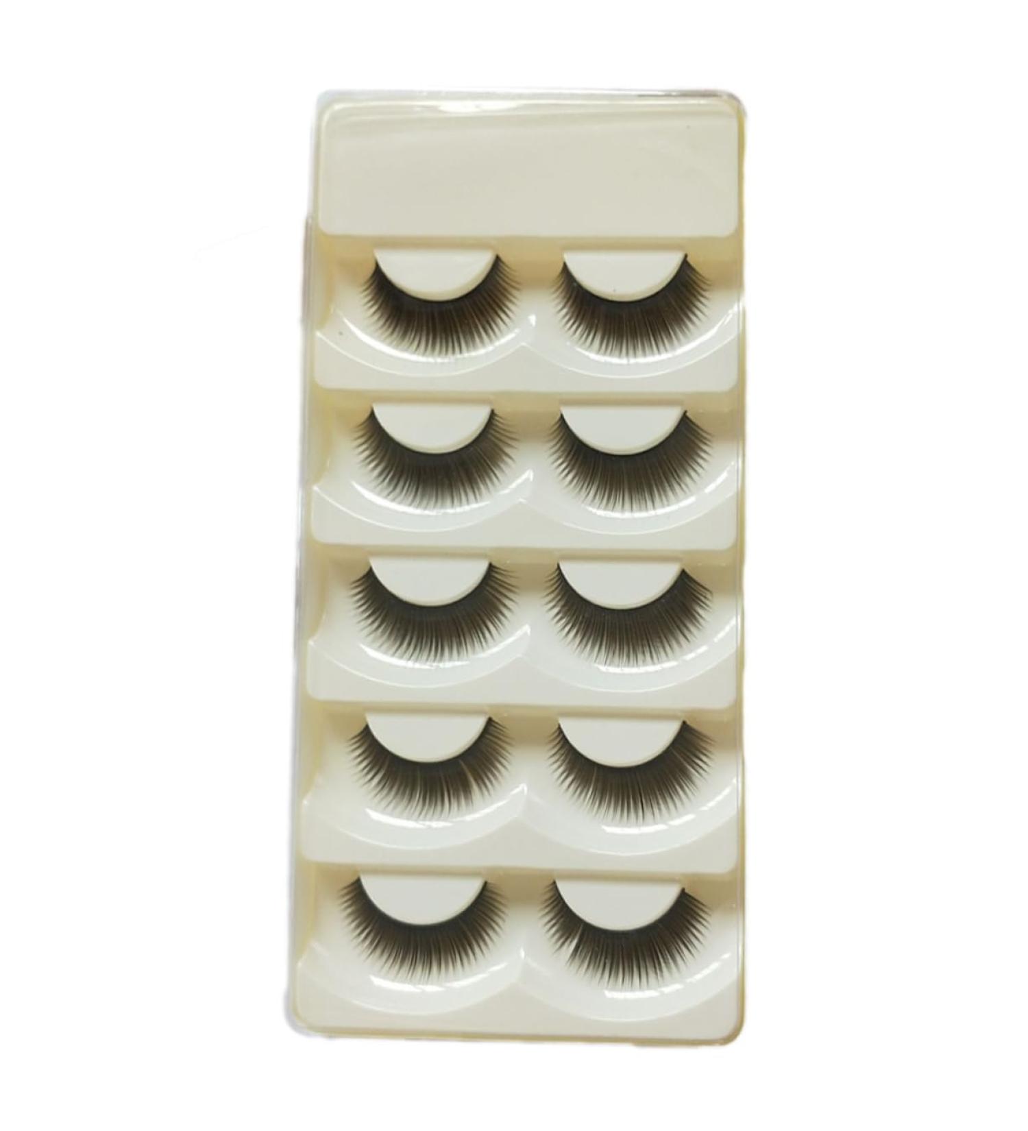 minkissy 5 Pairs Fake Lashes Makeup Eyelashes Reusable Handmade False Eyelashes Car Air Freshner Bottle Adhesive Eyelash Fake Eyelash Artificial Eyelashes Long Eyelashes Natural 3D Extend - Buy Online on GoSupps.com