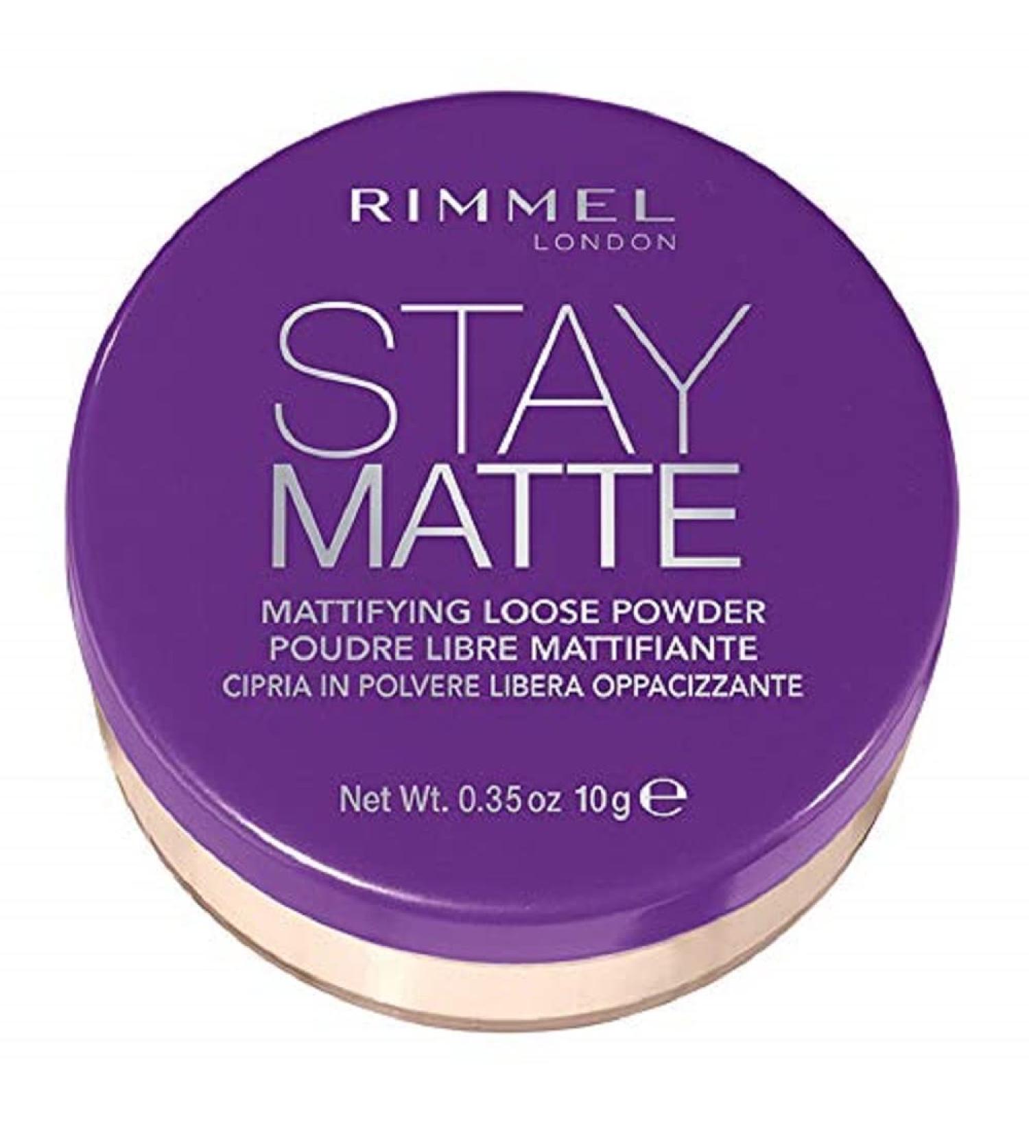 Rimmel Stay Matte Loose Powder 001 Transparent 0.13oz - Long-Lasting Oil Control Formula - Buy Online on GoSupps.com