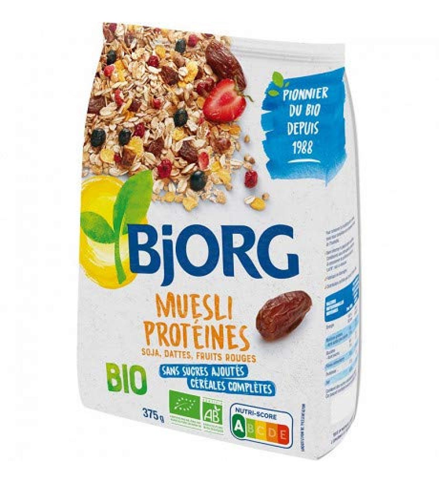 BJORG - Soya Protein Muesli 375G - Pack of 3  - Buy Online on GoSupps.com