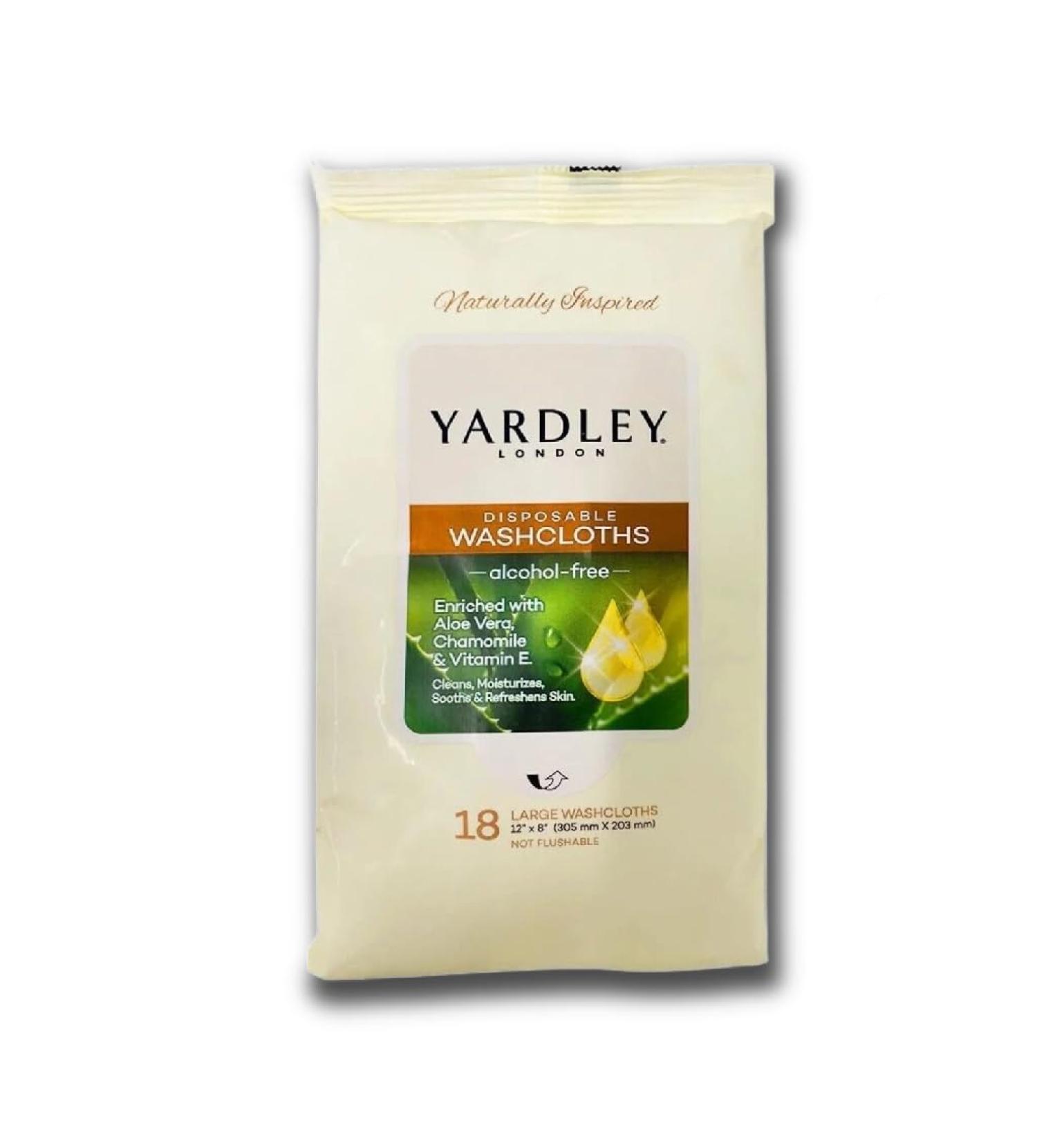 Generic Yardl Disposable Washclothes Alcohol Free Cruelty Free Hypoallergenic Vitamin Enriched 1 pack of 18 XL Wipes