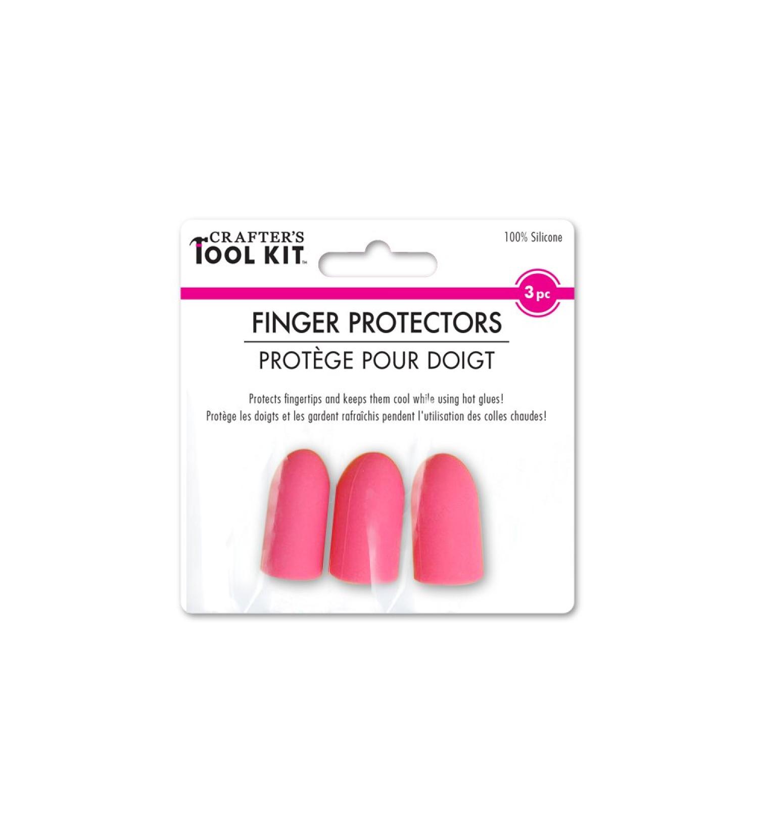 Crafter's Toolkit CT216 Silicone Finger Protectors x3, Non-Stick