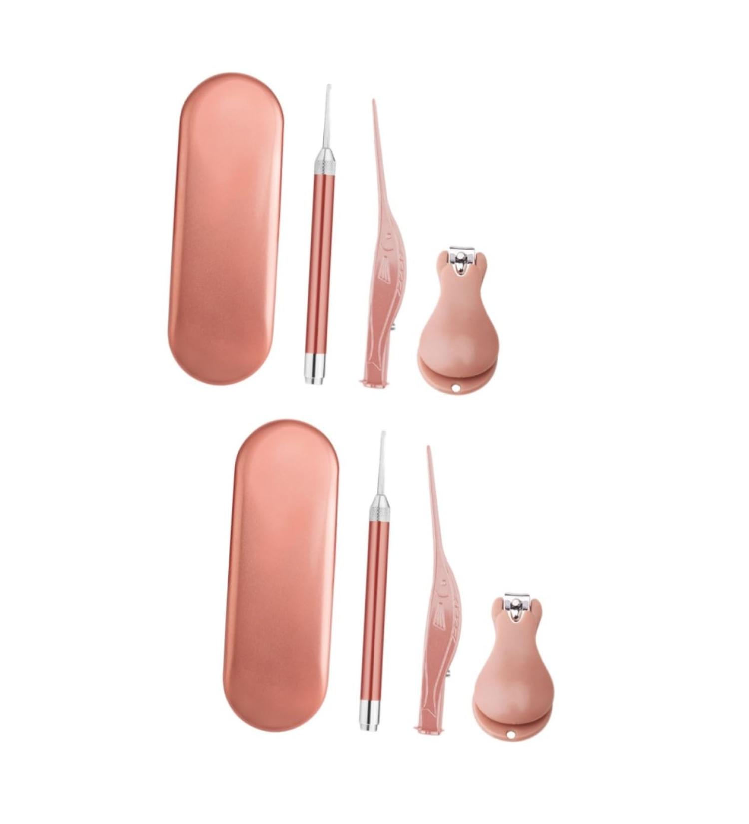 Healeved 2 Sets Nail Trimmer Kids Ear Pick Nose Cleaning Tweezers Ear Buds Cleaning Kit Infant Nose Tweezer Ear Wax Pick Kids Suit Ear Bud Cleaning Kit Ear Digger Plate Manicure Baby - Buy Online on GoSupps.com