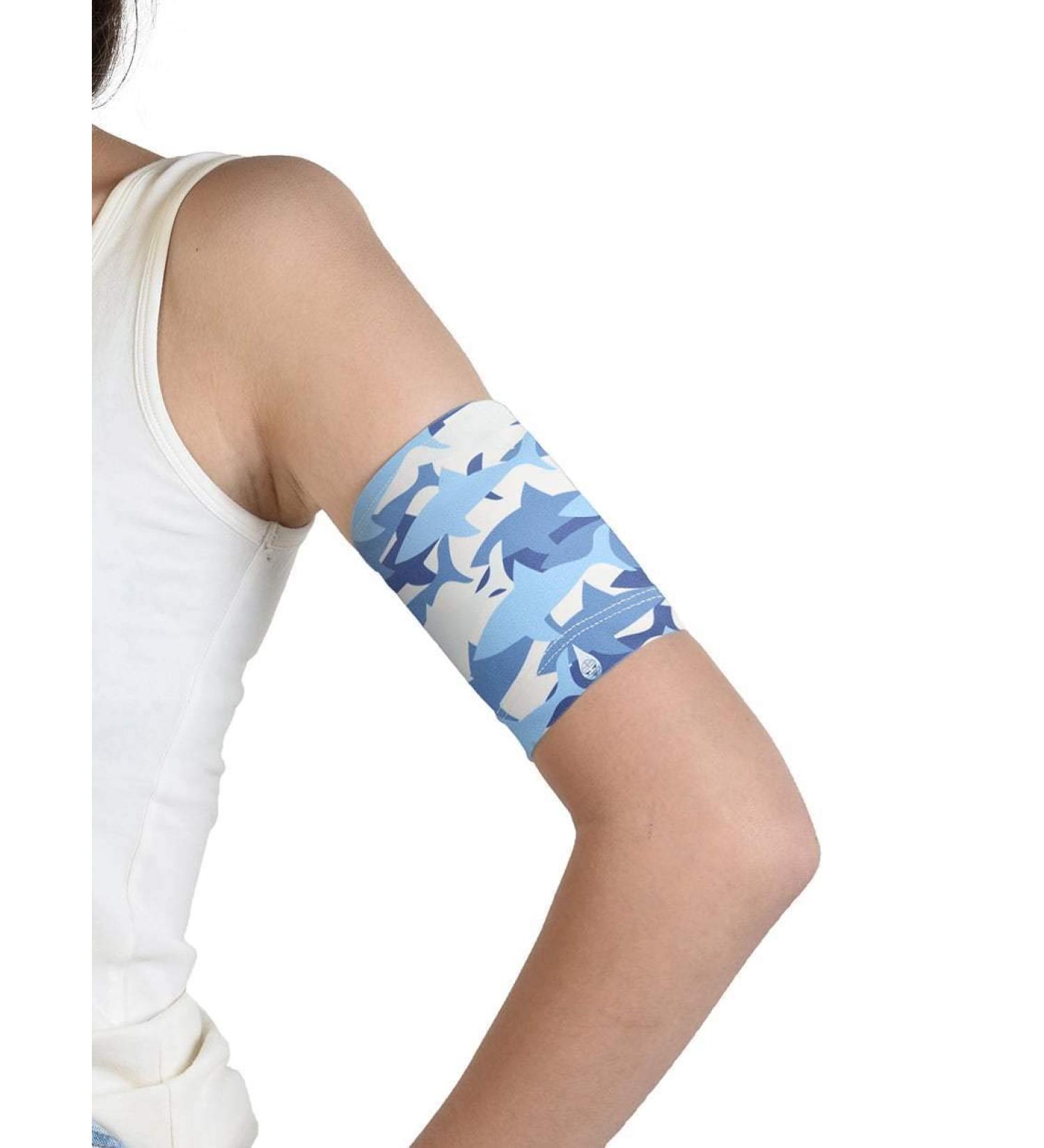 Comfortable Dia Band for Kids - Glucose Sensor Protection Bracelet for Freestyle Libre Medtronic Dexcom Omnipod - Reusable Junior XL (21-23 cm) - Buy Online on GoSupps.com