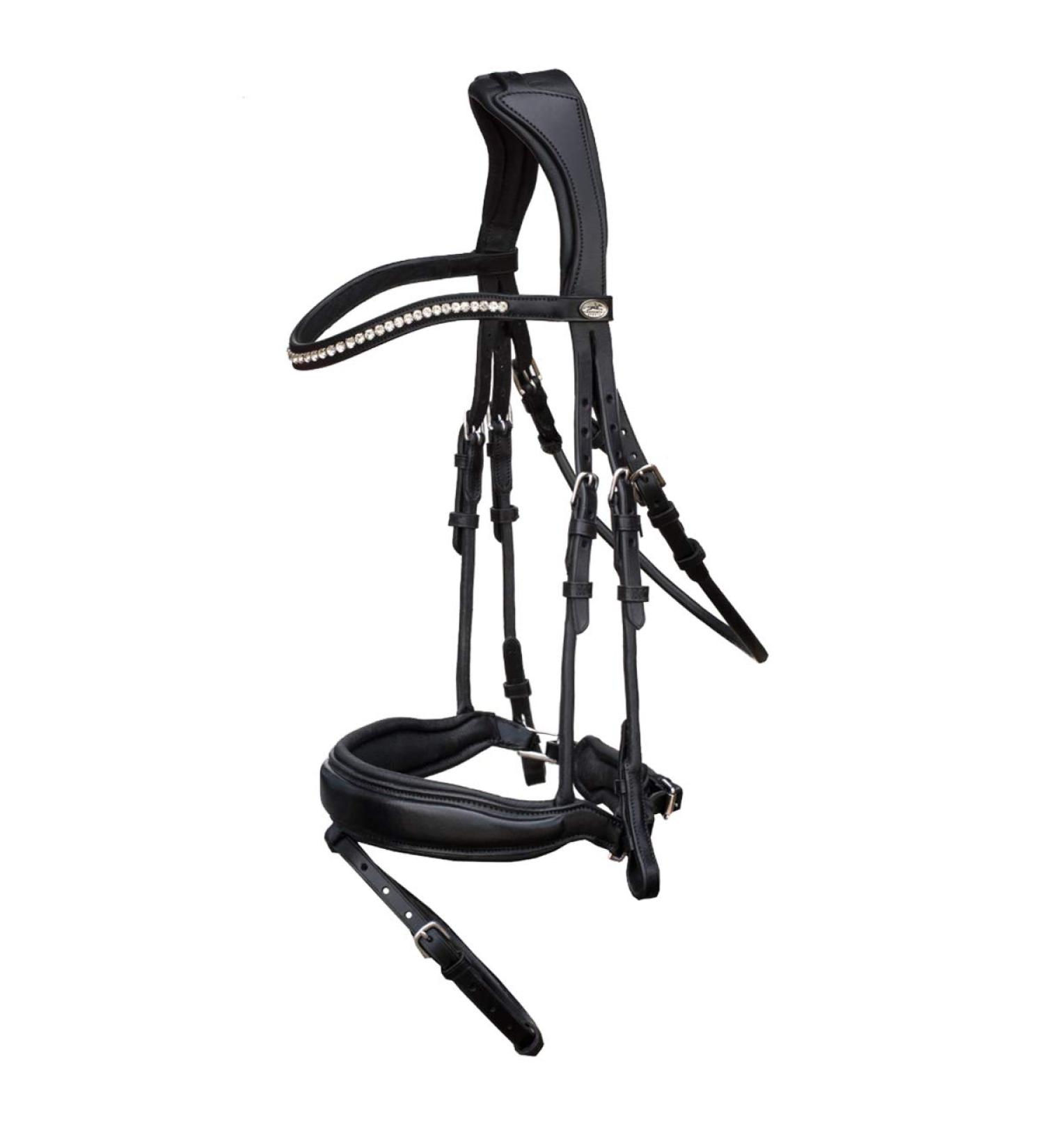 Schockem hle Malibu Anatomic Snaffle Bridle Black for Thoroughbreds - Premium Quality Equestrian Gear Worldwide Shipping - Buy Online on GoSupps.com