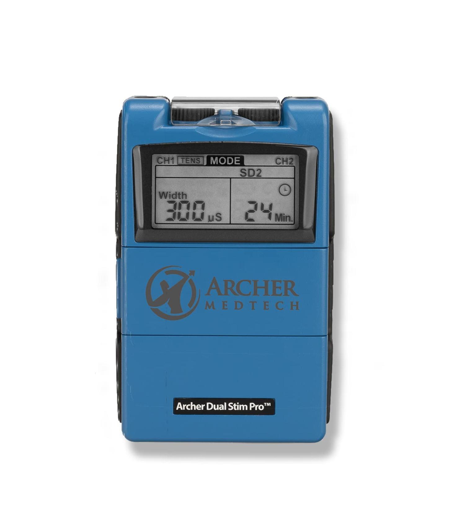 Shop Dual Stim Pro TENS/EMS Unit - 24 Modes Professional Quality for All-Day Use | International Shipping Available - Buy Online on GoSupps.com