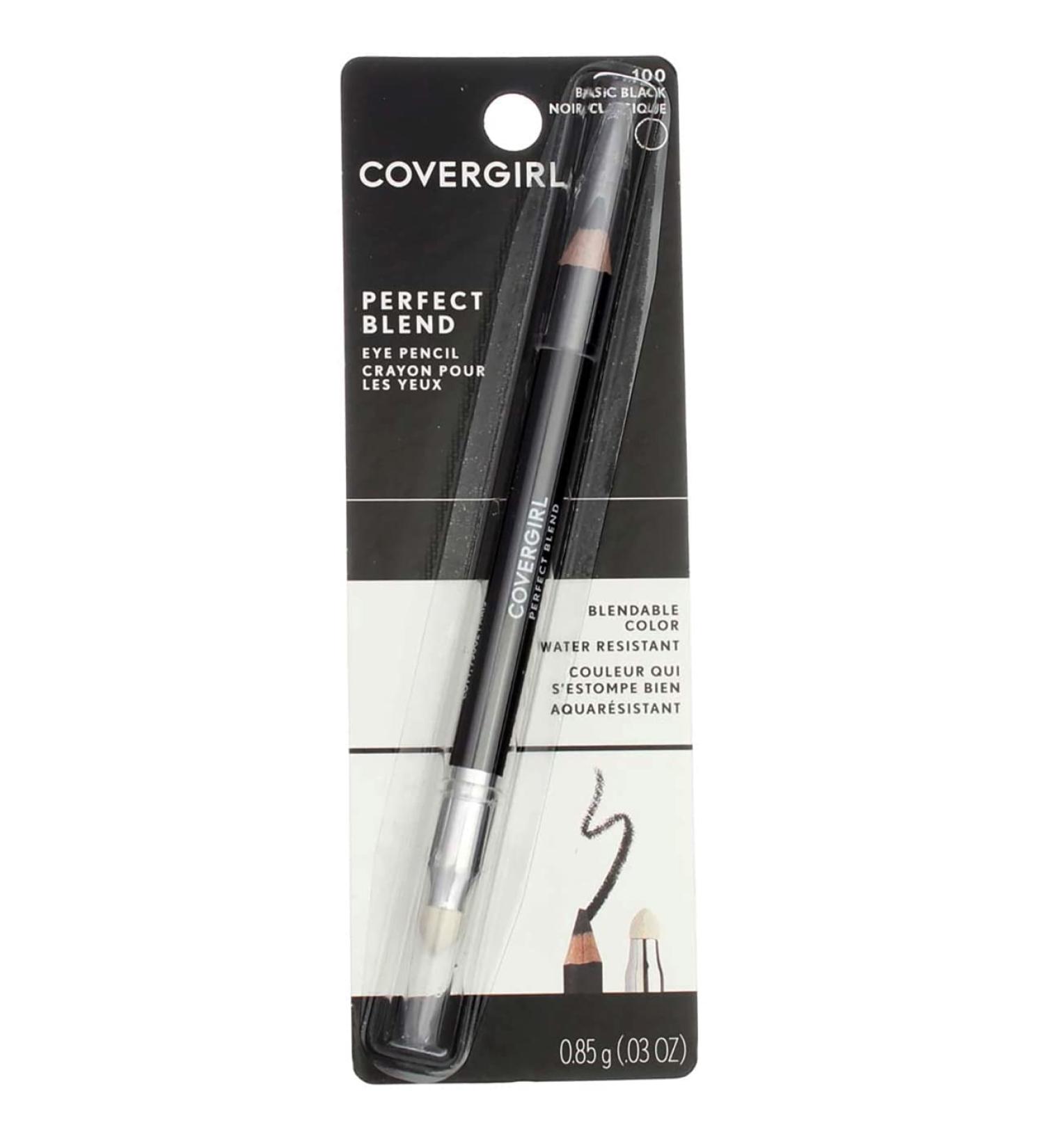 CoverGirl Perfect Blend Eye Pencil Basic Black 100 - 0.03 oz (Pack of 4) - Buy Online on GoSupps.com