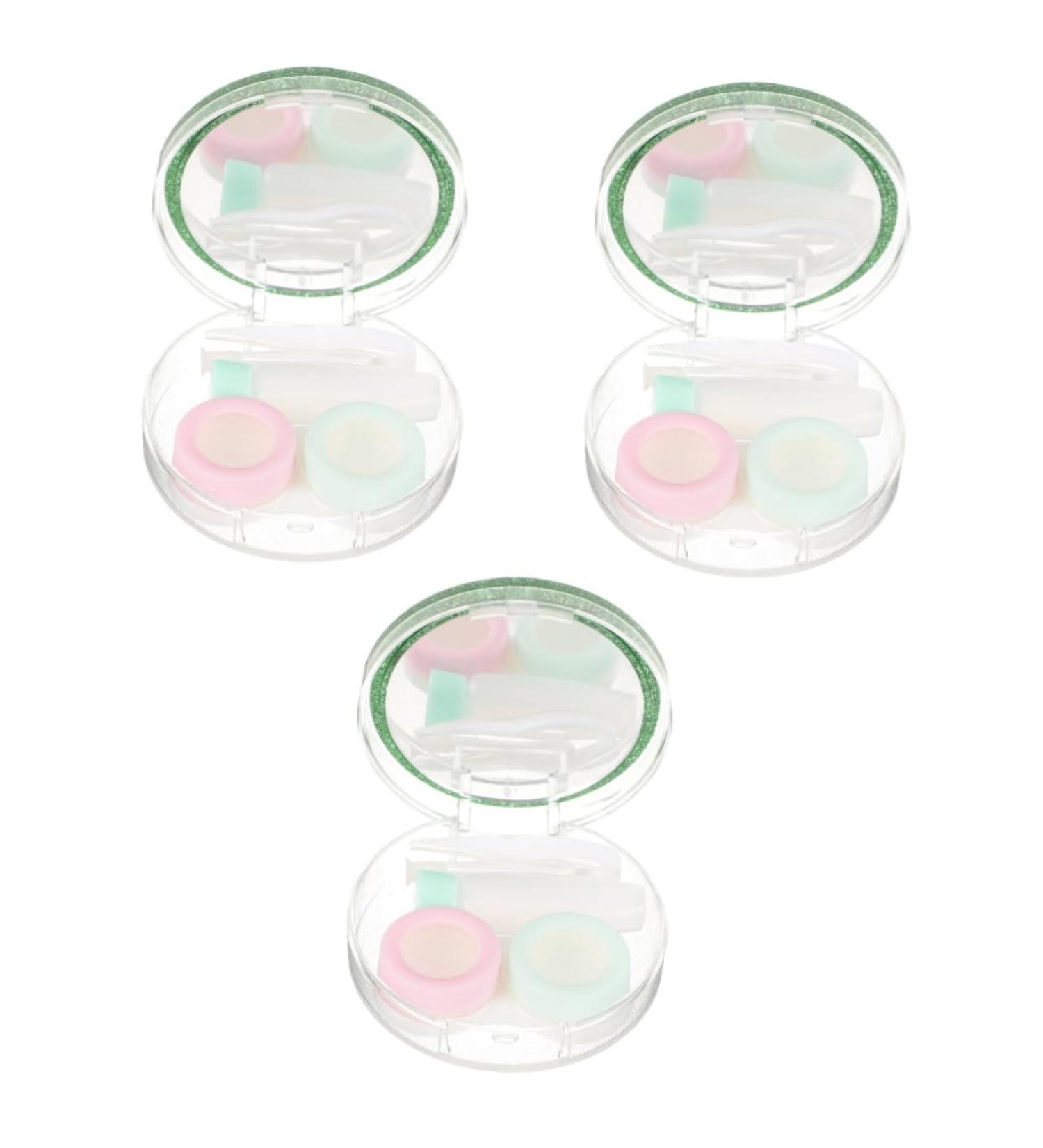 Buy Solustrie Travel Lens Case - Small Plastic Contact Lens Container with Mirror & Foil - Perfect for Colored Contacts & Outdoor Use - Buy Online on GoSupps.com