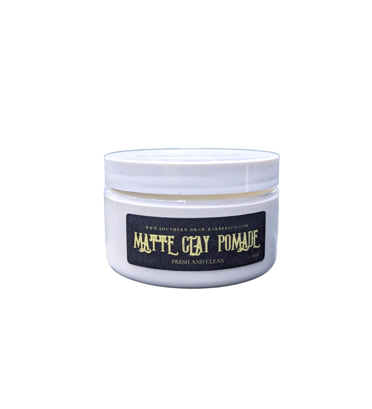 Southern Draw Barbers & Co Matte Clay Pomade 4oz - Fresh & Clean Scent | Buy Internationally Online - Buy Online on GoSupps.com