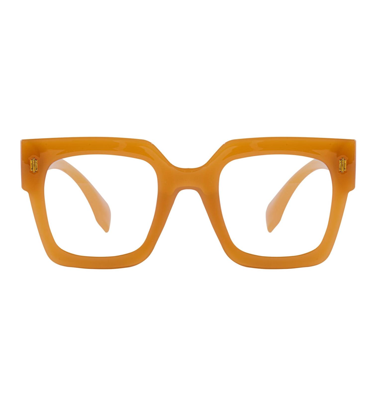 KaeoISFU Oversized Anti-Blue Light Reading Glasses for Men & Women - Stylish Large Unbreakable Frames | Orange-33 1.5 Dioptria - Reduce Eye Fatigue - Buy Online on GoSupps.com
