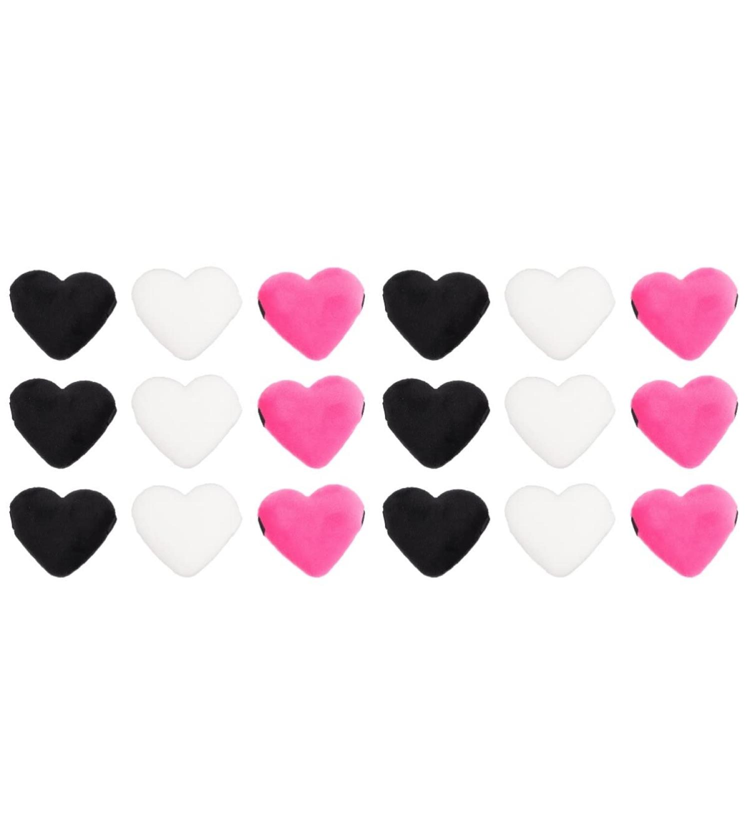 Beaupretty 18 pcs Heart Puff Face Sponge Set - Soft Makeup Applicators & Exfoliating Cushions for Women - Perfect for Loose Powder & Makeup Removal - Assorted Colors 6x5cm - Buy Online on GoSupps.com