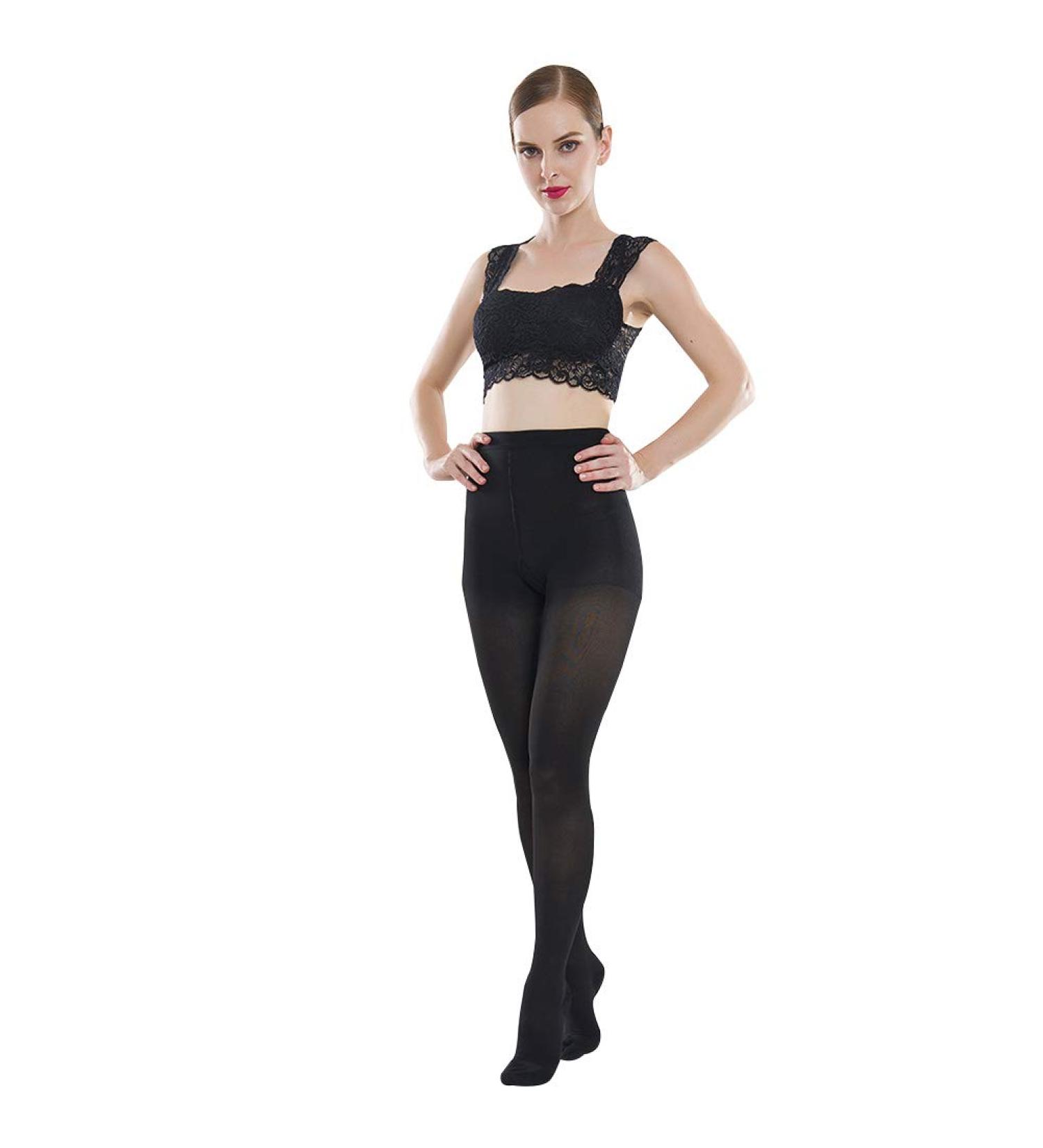 Haodasi Women Compression Pantyhose - 23-32mmHg Medical Support Stockings for Varicose Veins - Black, X-Large - Buy Online on GoSupps.com