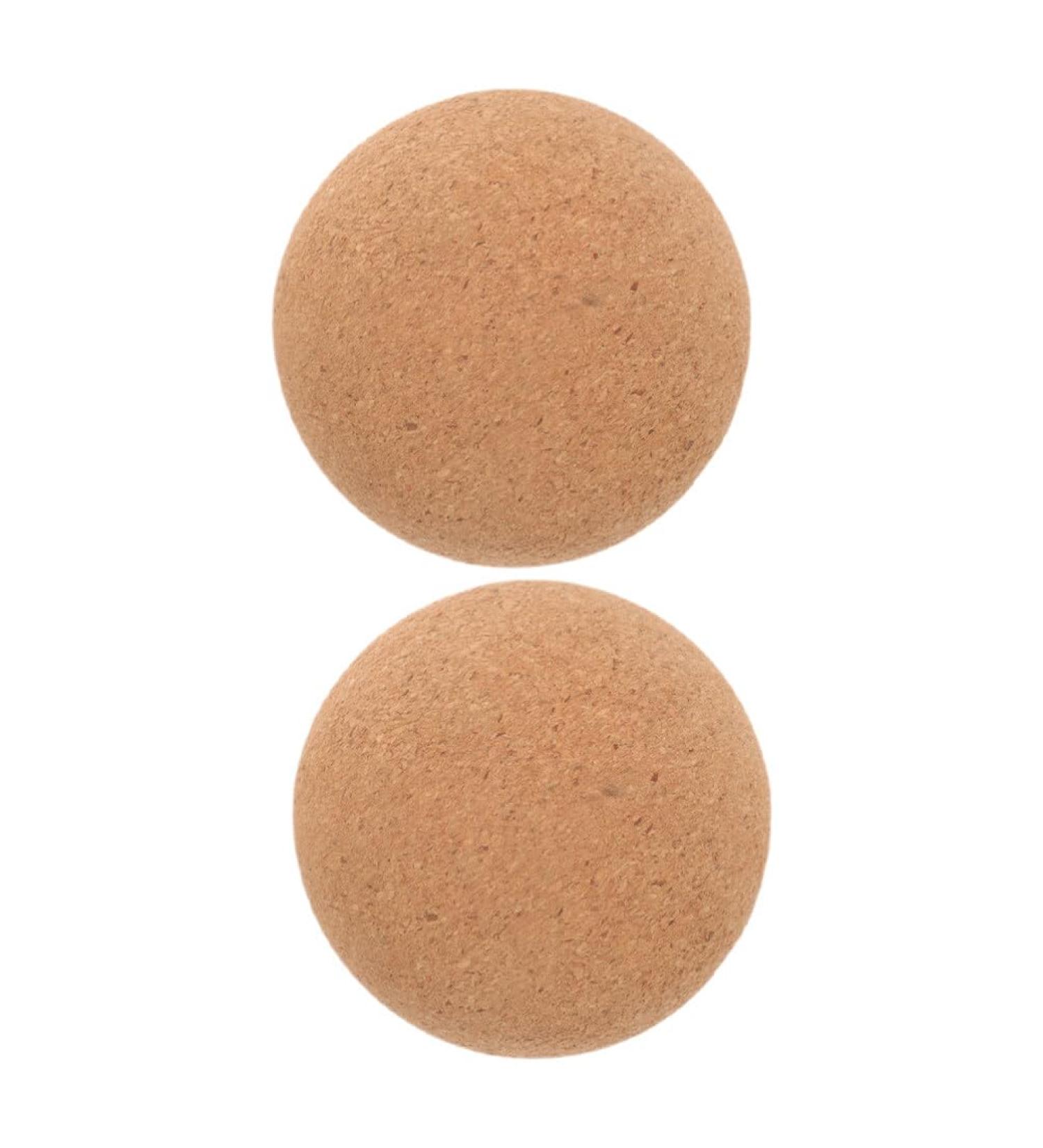 Yardwe 2 Cork Massage Ball Yoga Therapy Wall & Foot Massage Scooter for Myofascial Trigger Point Relief | 10 cm Deep Tissue Massage Tool - Buy Online on GoSupps.com