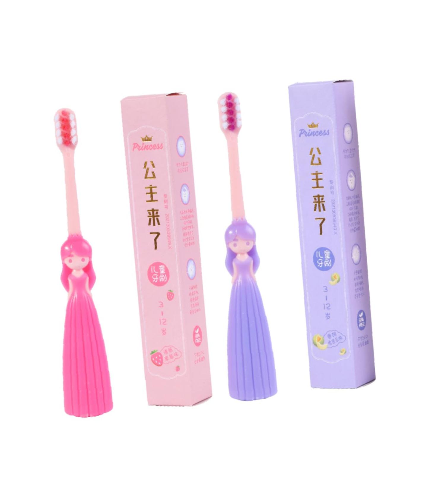 Doitool Children's Toothbrush Set - Ergonomic Manual Nylon Toothbrushes for Kids | 4 Pack Disposable Brightening Tooth Cleaning Tools - Buy Online on GoSupps.com