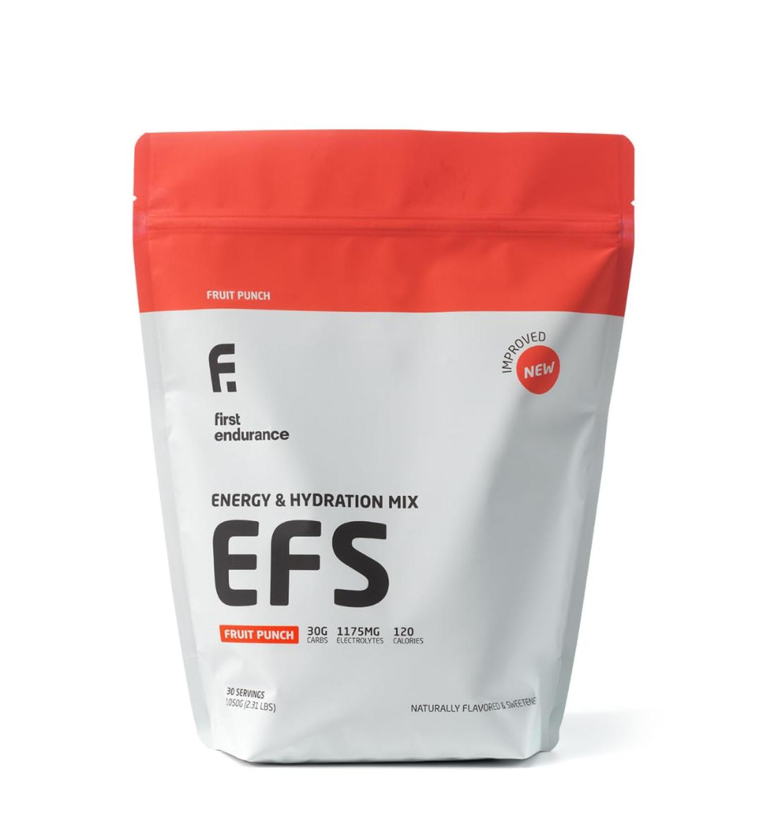 First Endurance EFS Energizing Hydration Mix - Fruit Punch (30 Servings) | Isotonic Formula for Athletes | Shop Internationally - Buy Online on GoSupps.com