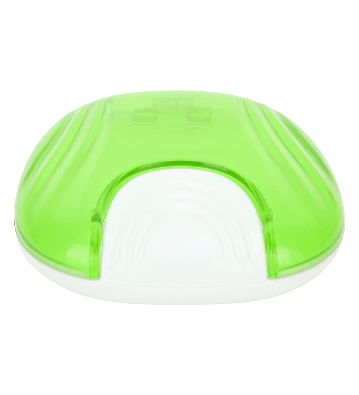 Durable Orthodontic Holder Case - Portable Denture Container with Pressure Lock Design (Light Green) | International Shipping Available - Buy Online on GoSupps.com