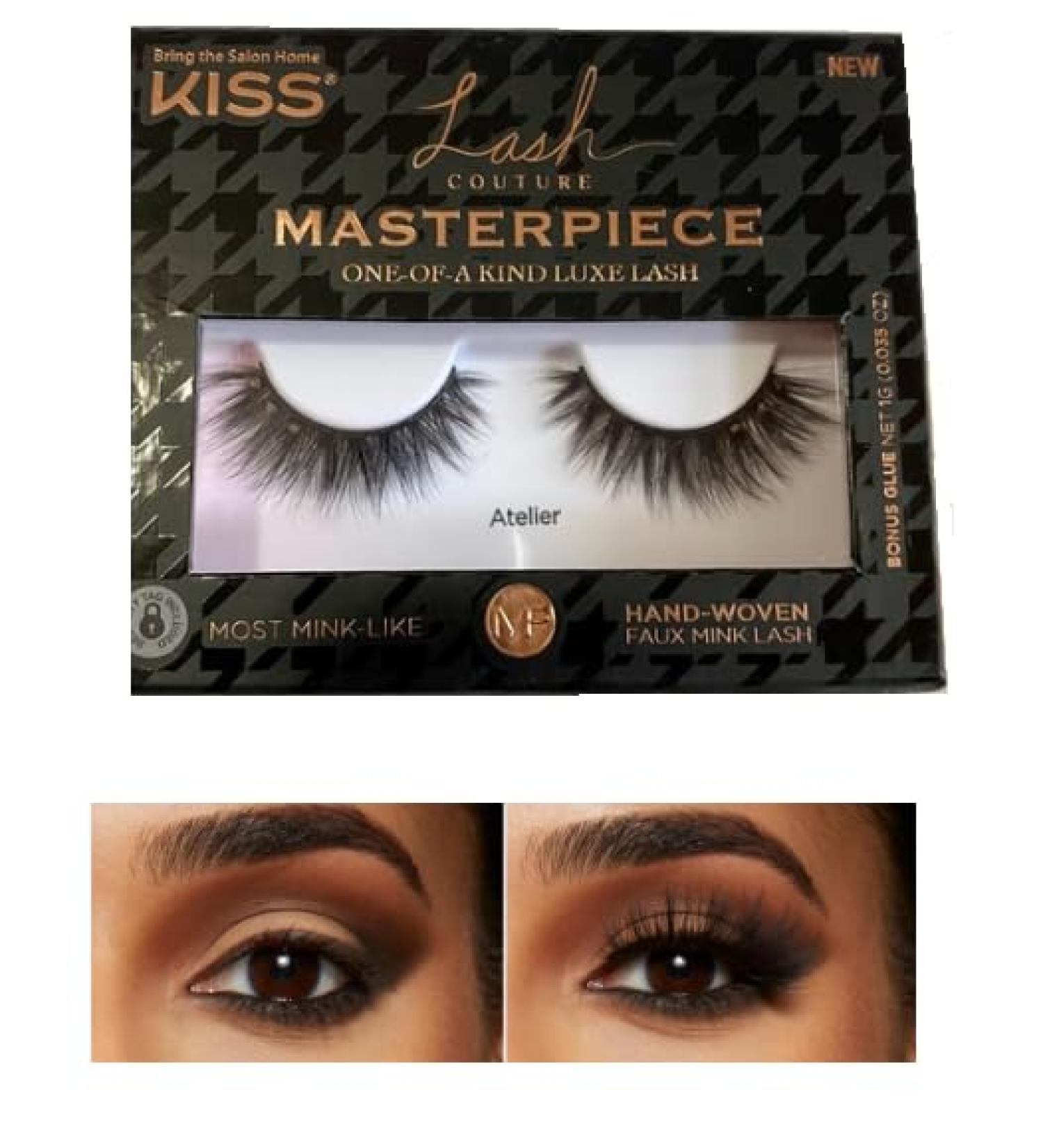 Kiss Lash Couture Masterpiece One-Of-A-Kind Luxe Lash- Atelier (Hand-Woven Faux Mink Lash)