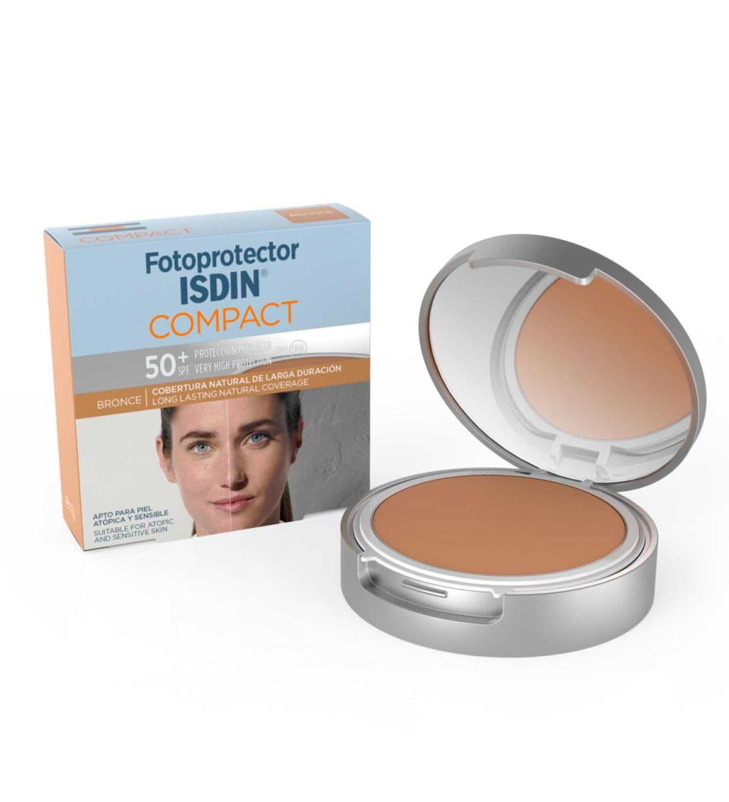 Fotoprotector ISDIN SPF-50 + Compact Make-Up without Oil Arena 10 g - Buy Online on GoSupps.com