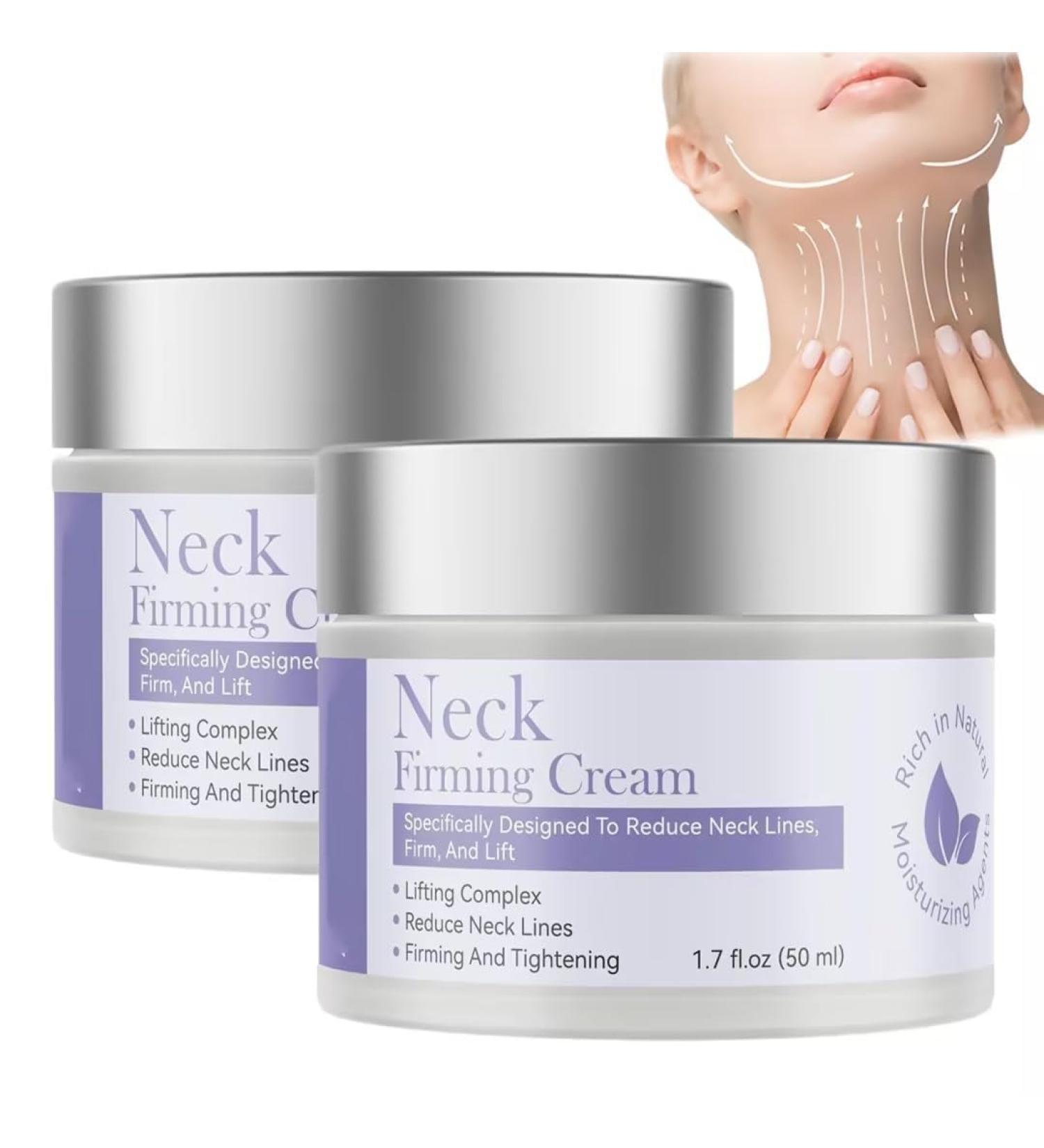 Firming & Lifting Neck and D collet Cream 2PC Double Chin Cream Anti-Wrinkle Neck for Women Anti Aging Neck Cream Sagging Neck Cream Premium Care for All Skin Types - Buy Online on GoSupps.com