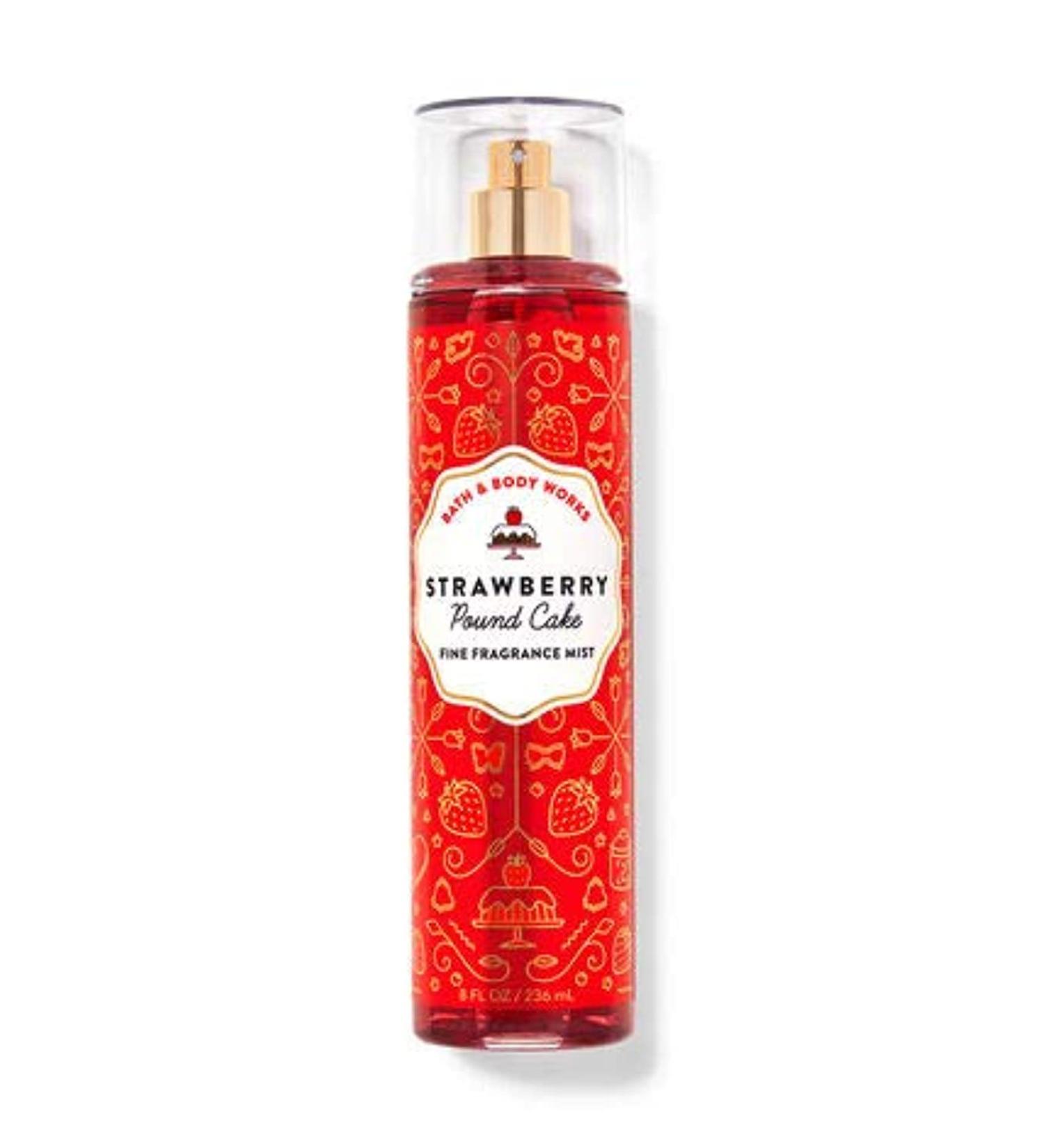 Bath & Body Works (8 fl.oz /236 mL) Strawberry Pound Cake Fragrance Mist (Packaging Design Varies) - Buy Online on GoSupps.com
