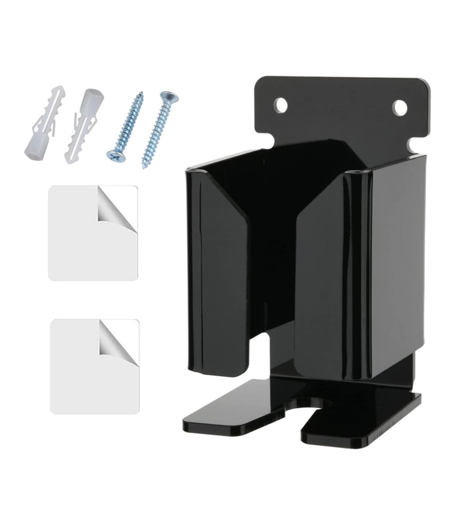 Predolo Wall Holder for Men's Electric Razors | Durable Acrylic Bathroom & Shower Hook | Sleek Black Design - Buy Online on GoSupps.com