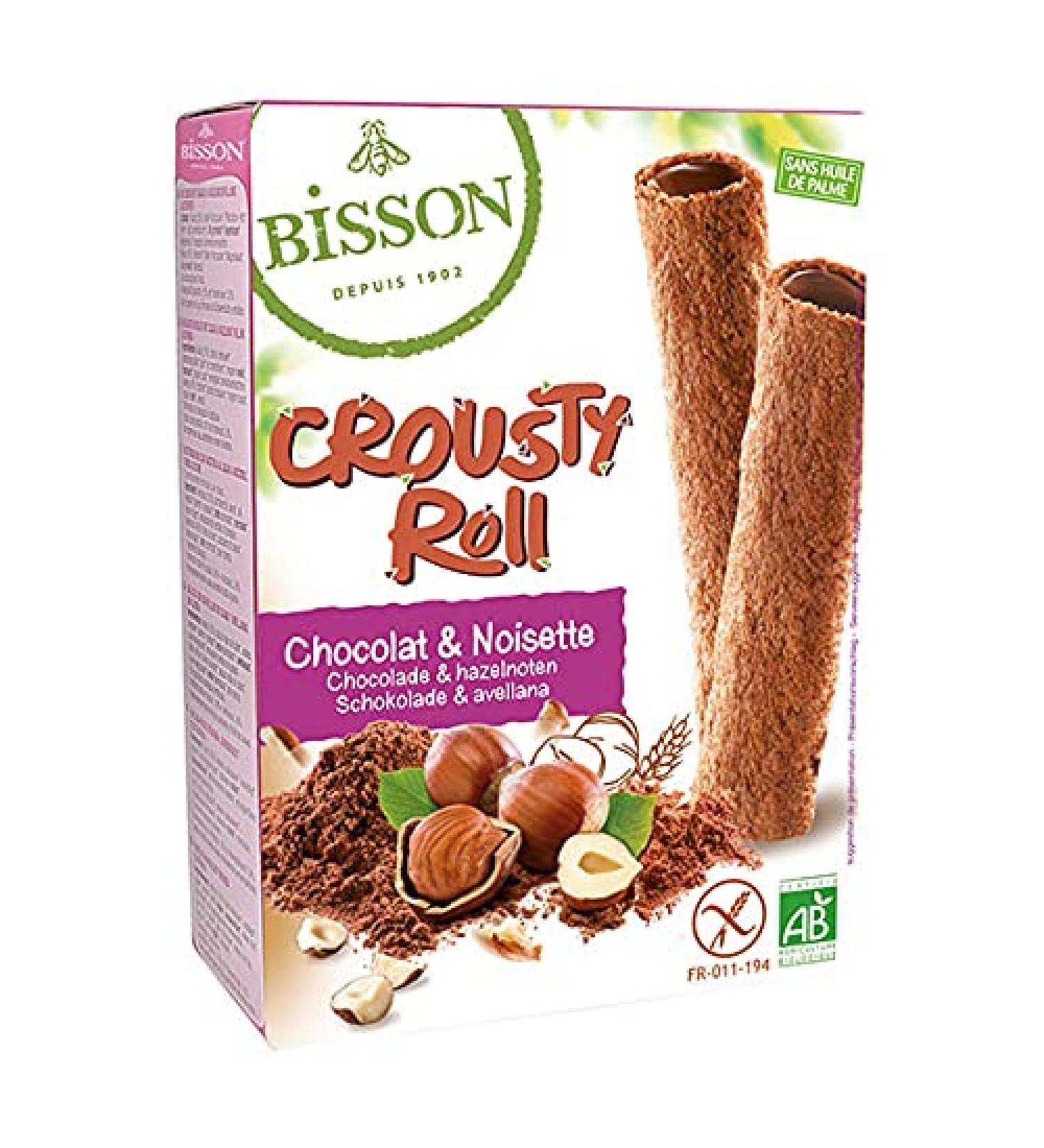 Bisson - Crousty Roll chocolate and hazelnut biscuits 125g - unit - Buy Online on GoSupps.com