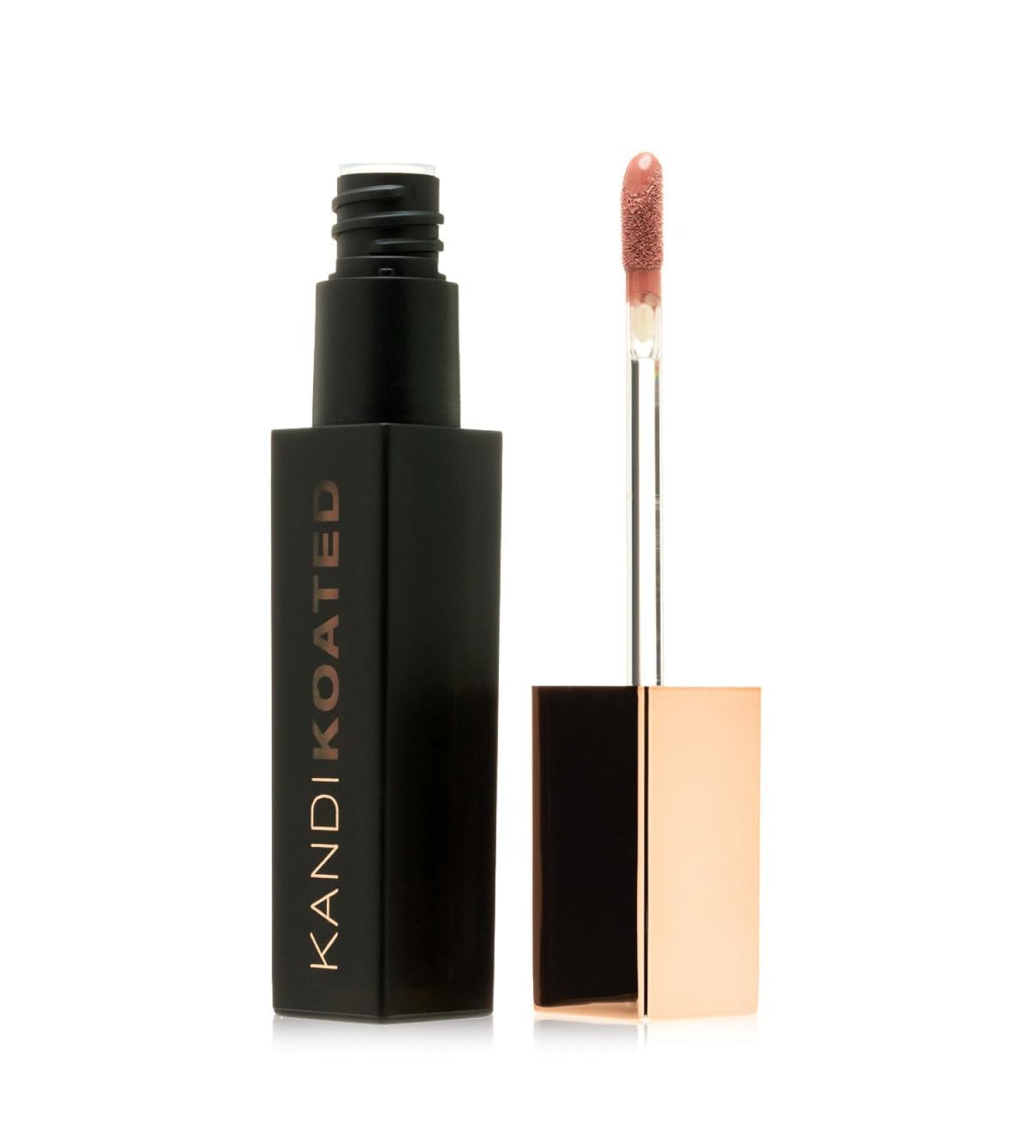 Kandi Koated Liquid Suede Lipstick Entice Me - Non-Sticky Paraben-Free Cruelty-Free | Intense Brown Nude Matte Lip Color | International Shipping Available - Buy Online on GoSupps.com