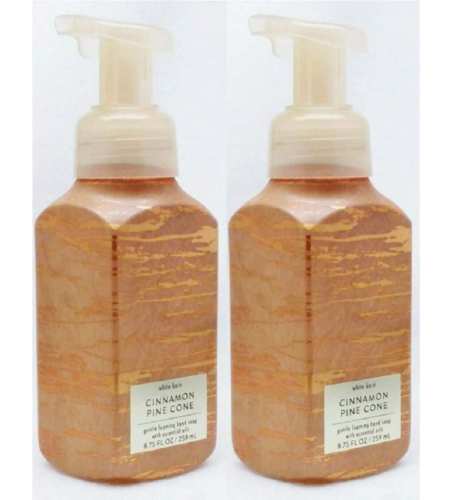 Bath and Body Works 2 Pack Cinnamon Pine Cone Gentle Foaming Hand Soap 8.75 Oz.