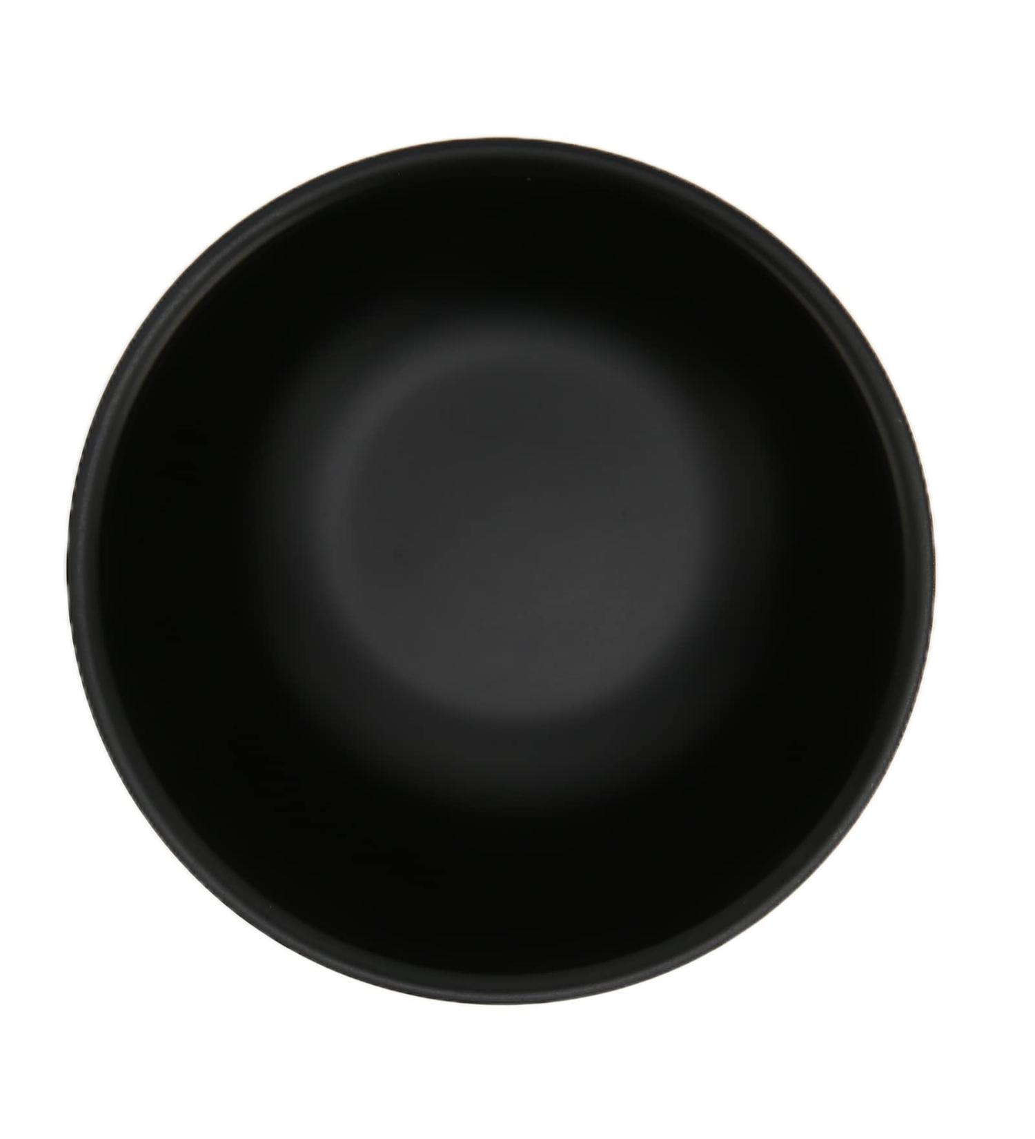 AMONIDA Black Stainless Steel Shaving Bowl - Anti-Slip Travel & Home Shaving Bowl - Buy Online on GoSupps.com