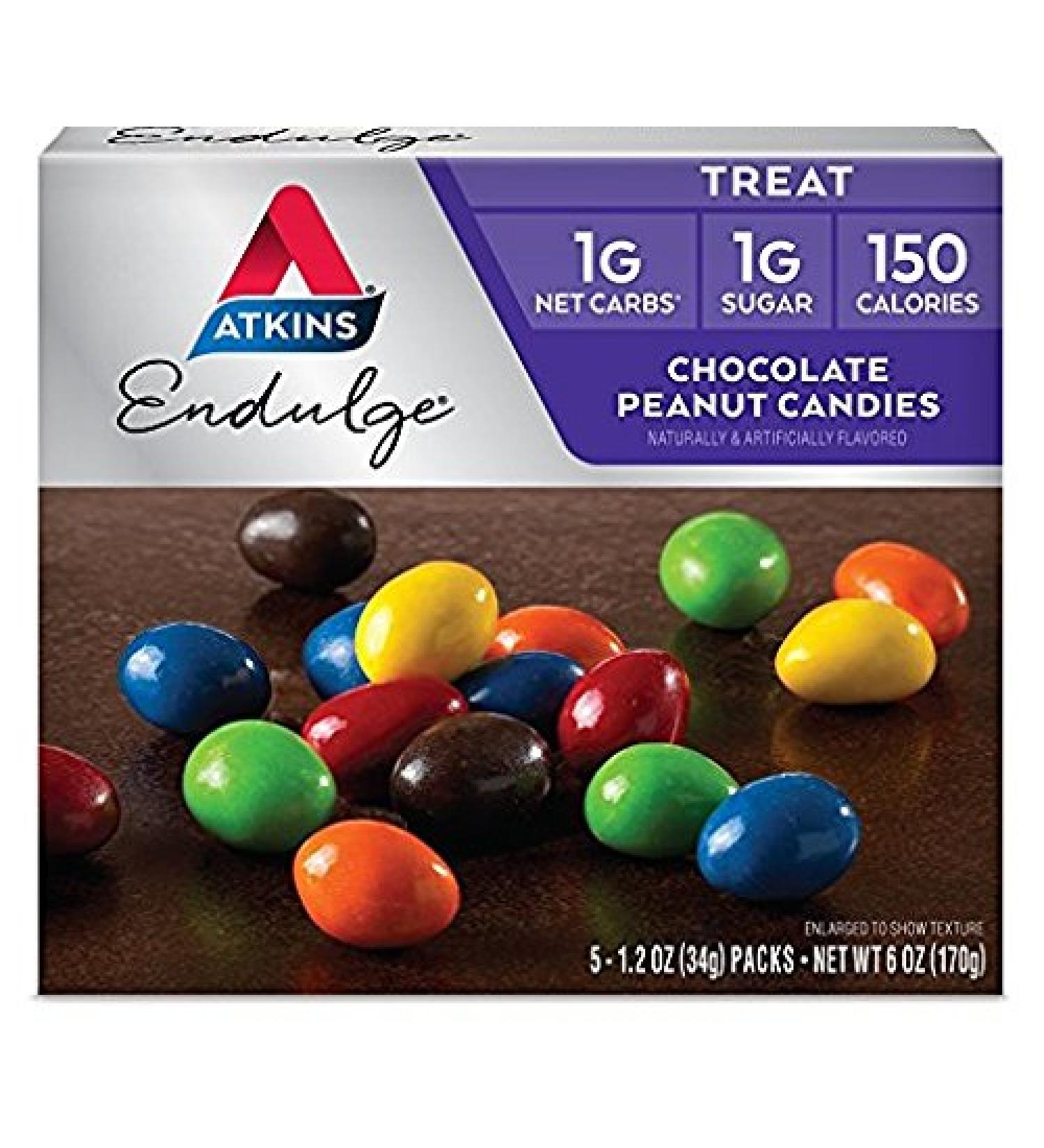 Atkins Atkins Endulge Peanut Chocolate Candy 6oz Sugar Free Low Carb
