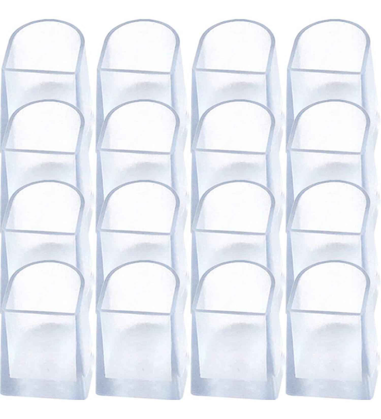 Healifty High Heel Protectors 16pcs - Clear Heel Stoppers for Wedding Shoes - 1.5x1.5cm - Buy Online on GoSupps.com