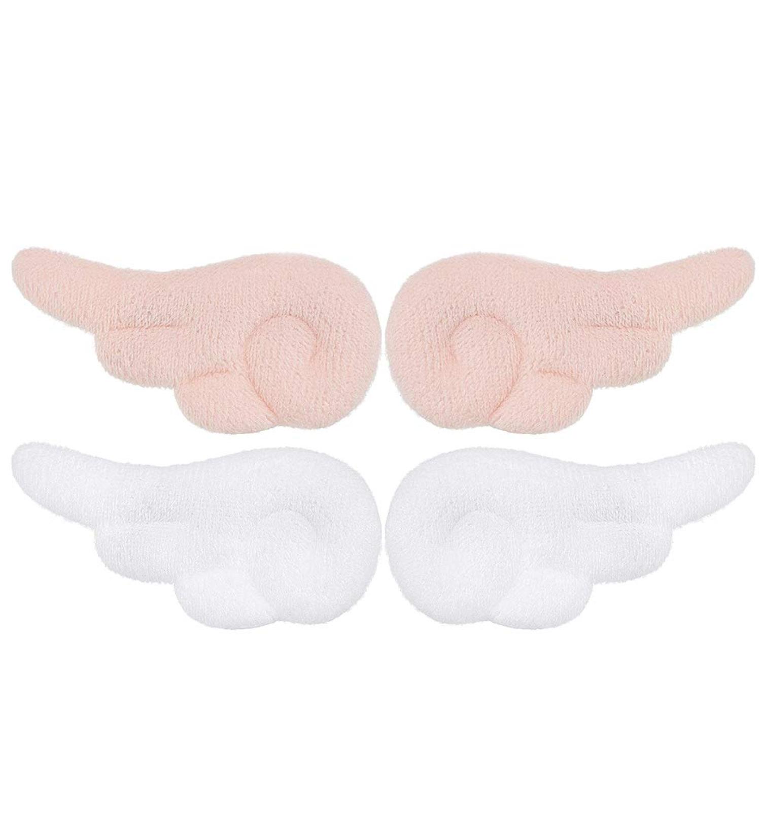 Beaupretty Angel Wings Hair Clips - 2 Pairs of Cute Plush Hairpins for Women & Girls in White/Pink - Buy Online on GoSupps.com