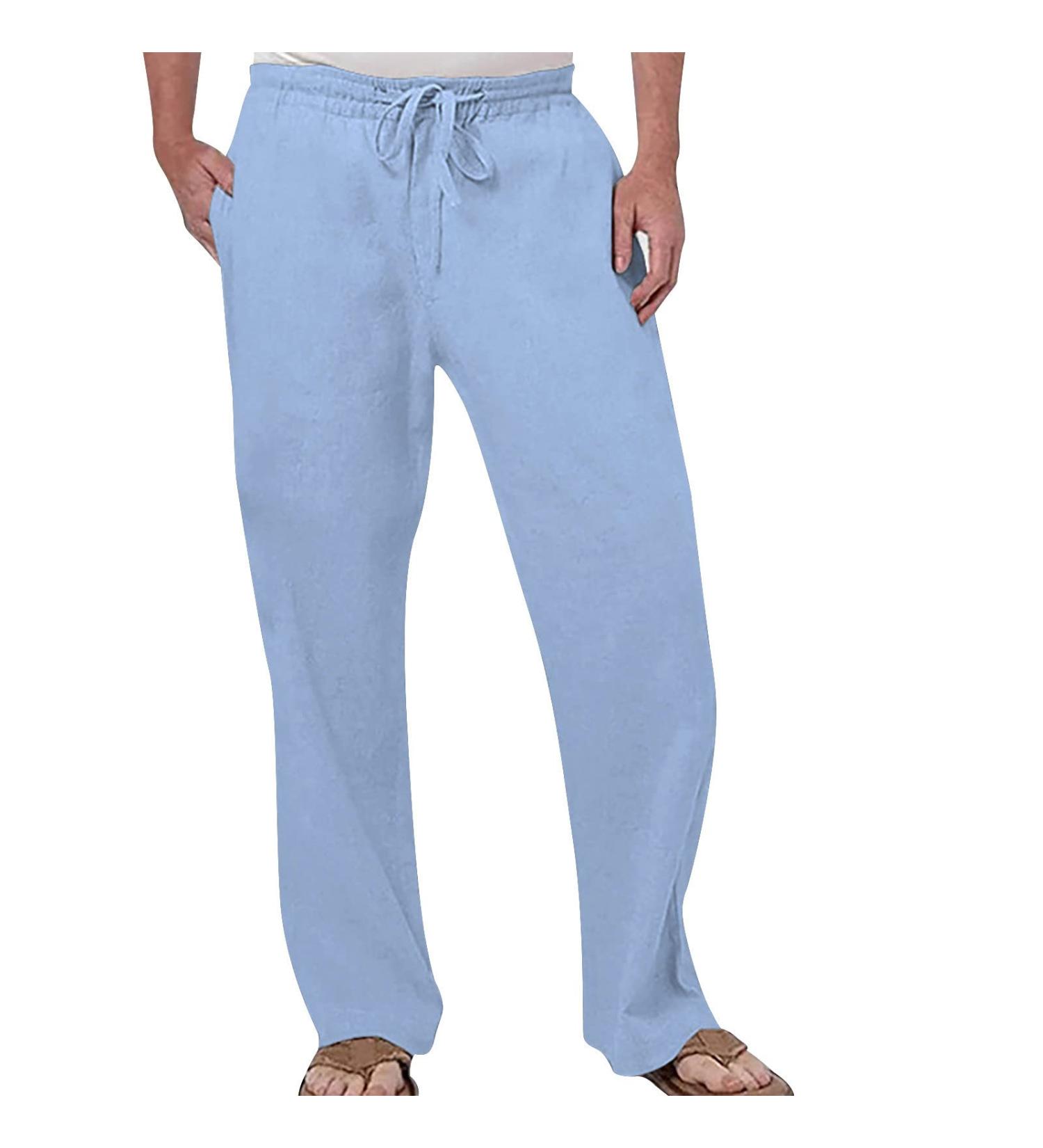 Cewifo Men's Jogging Pants & Shorts | 6 Pockets Elastic Waist Lightweight Summer Trousers - Buy Online on GoSupps.com