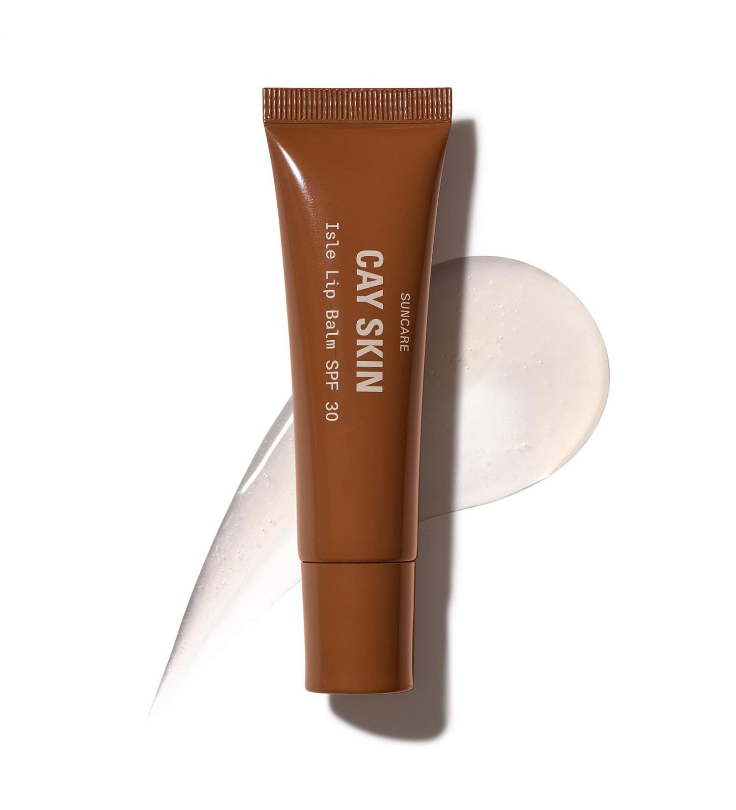 Cay Skin Isle Lip Balm SPF 30 High Shine Hydrating + Sheer Lip Gloss in Vanilla Brown Sugar Flavor Formulated with Natural Ingredients for All Skin Tones Clear 0.35 oz 1 Pack Clear - Buy Online on GoSupps.com