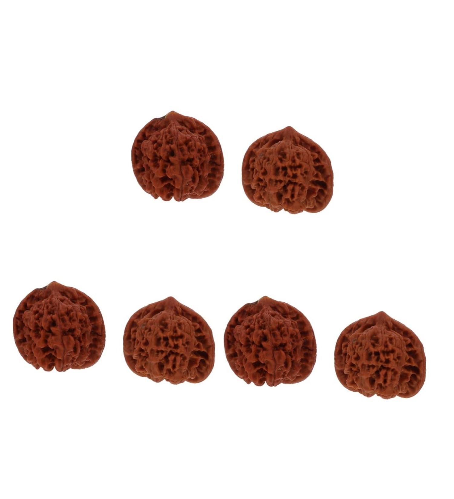 Magiclulu 6-Piece Walnut Fitness Massage Balls - Hand Training & Stress Relief for Adults - Buy Online on GoSupps.com
