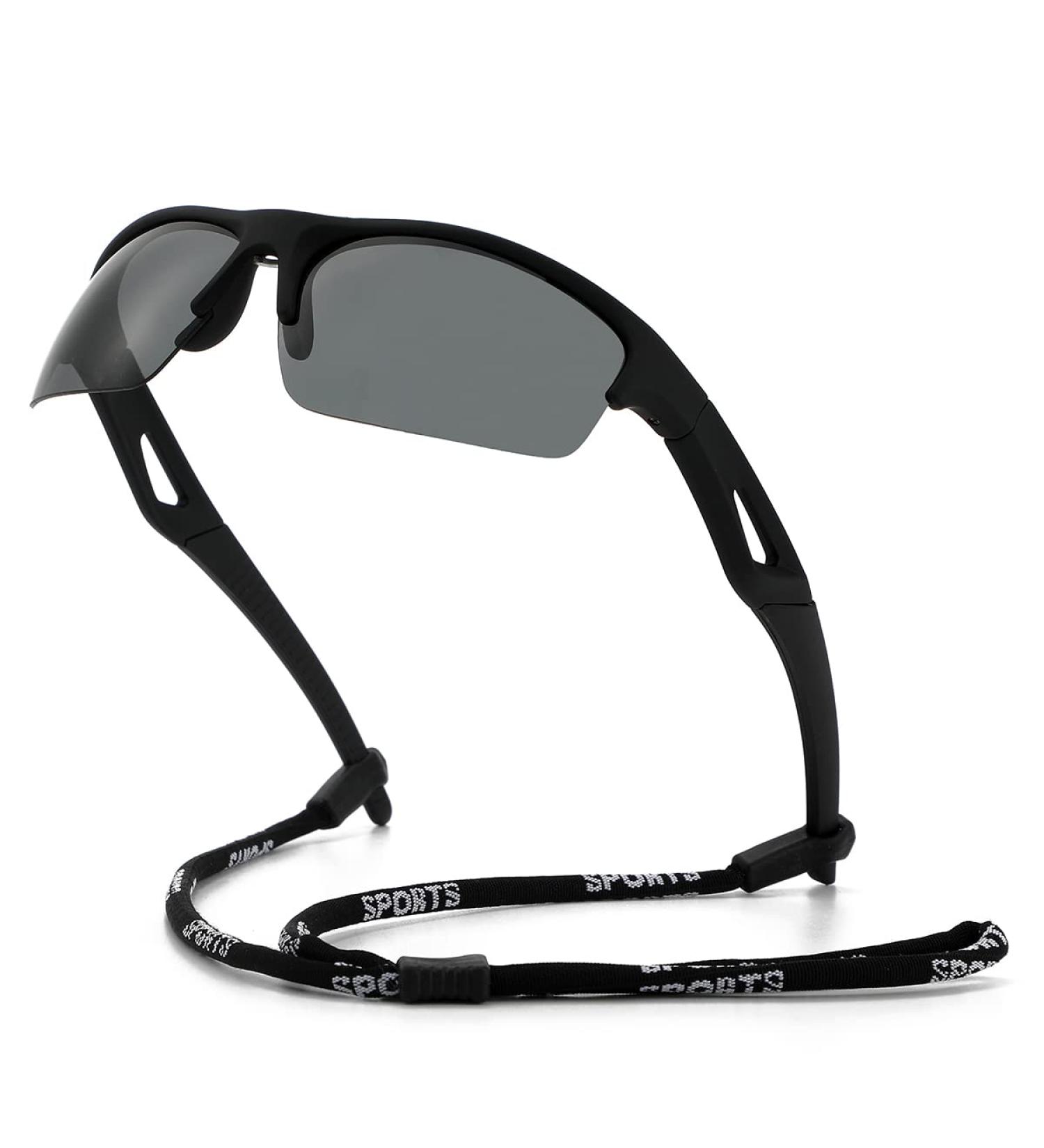 JOVAKIT Fashion Polarized Sunglasses for Men Women - UV400 Protection Goggles, C2 Black/Grey, 64mm - Buy Online on GoSupps.com