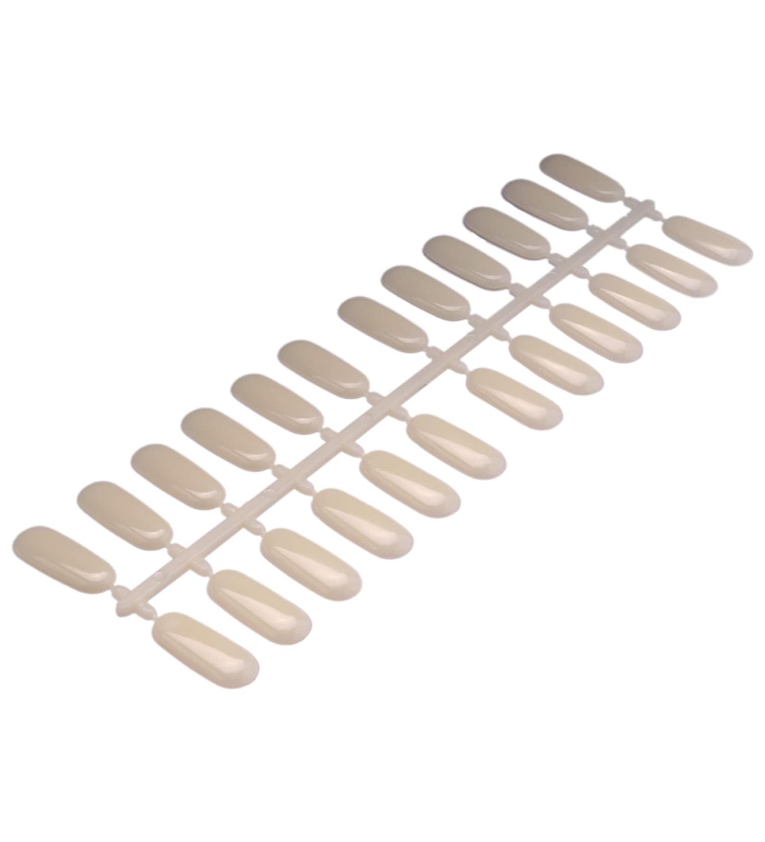 Funfob Round Nail Piece Nail Color Card Flat Bottom Solid Nail Piece Display Nail Piece Sample Flat Bottom Color Card - Buy Online on GoSupps.com