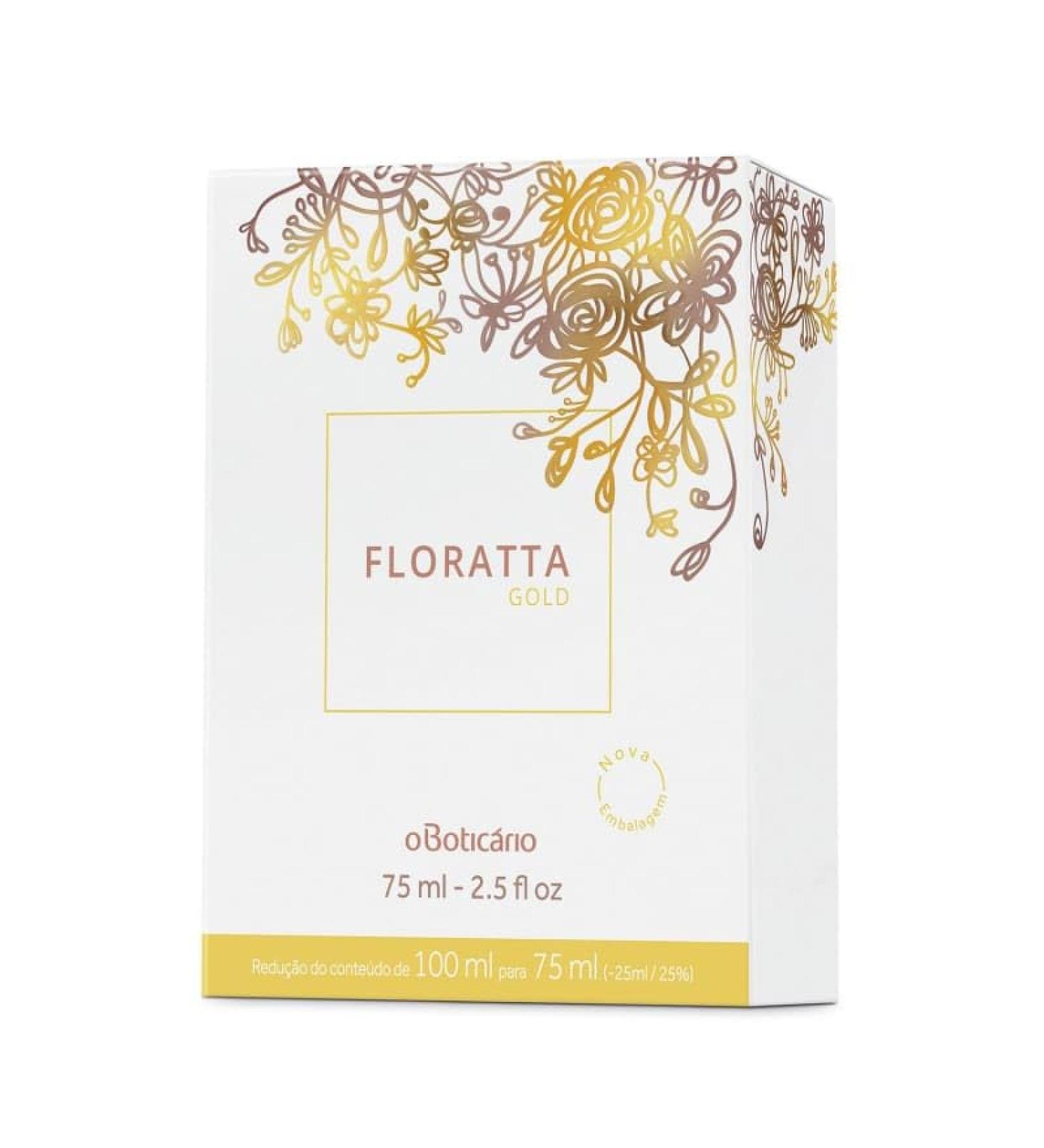 O BOTICARIO - Linha Floratta (Gold) - Colonia Feminina 75 Ml - (Floratta (Gold) Collection - Eau de Cologne For Women 2.5 Fl Oz) - Buy Online on GoSupps.com
