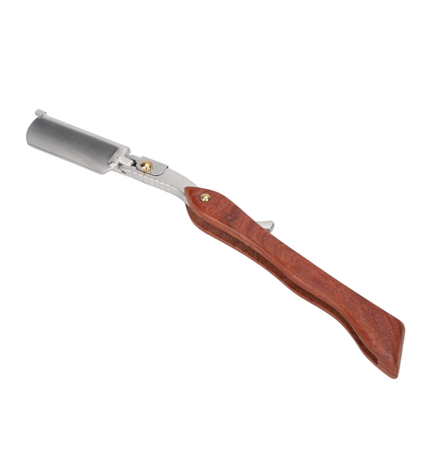 Light Rosewood Bart Hairdresser Hand Razor for Men - Comfortable Handle High-Quality Design Durable & Stylish Grooming Tool - Buy Online on GoSupps.com