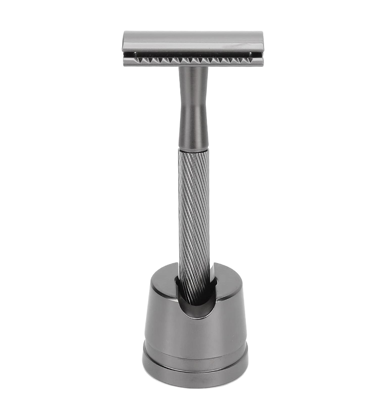 Men's Double-Layer Razor - Portable Hand-Shaved Knife for Travelers - Stylish Black Design - Buy Online on GoSupps.com