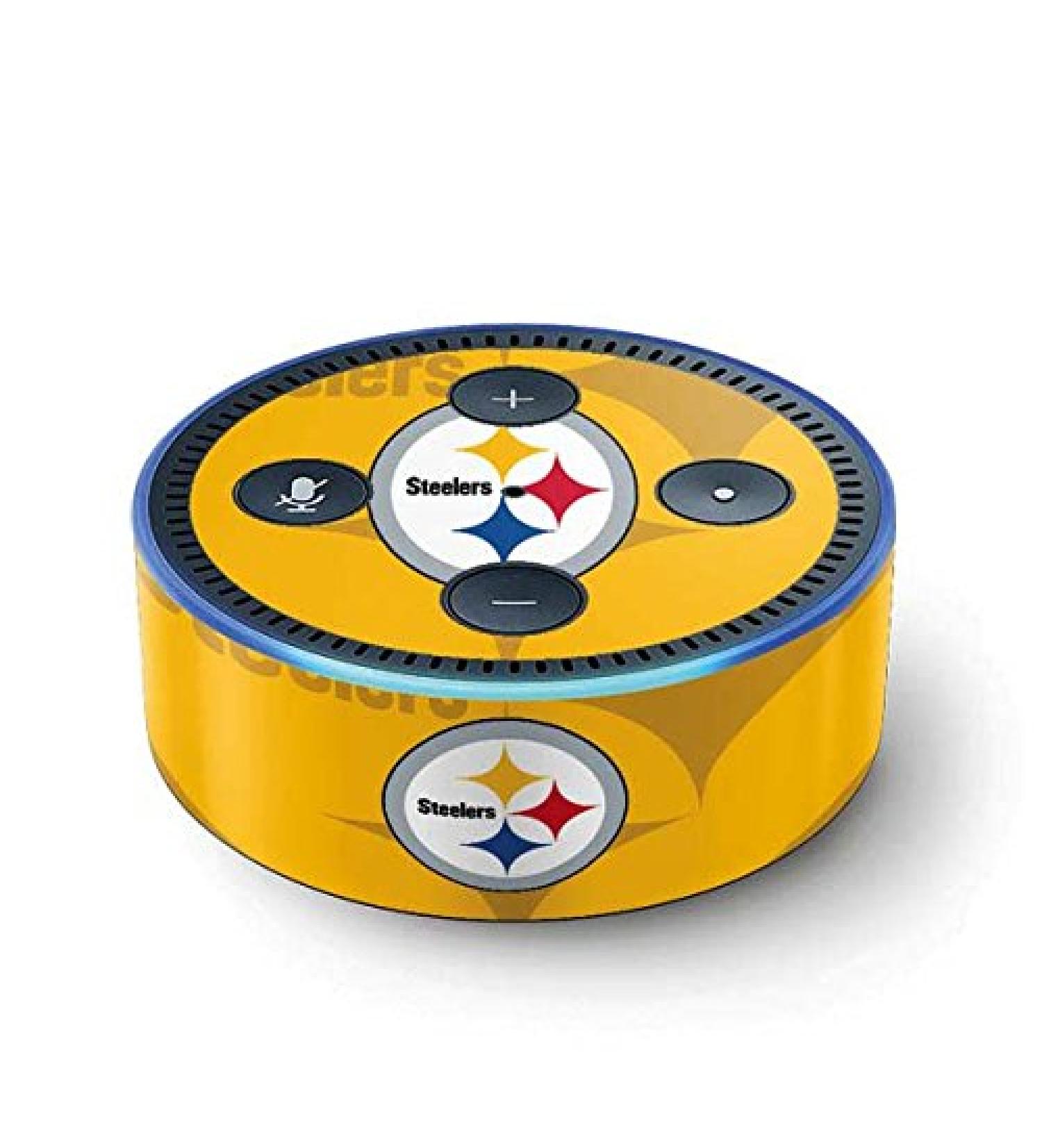 NFL Pittsburgh Steelers Double Vision Decal Skin for Amazon Echo Dot 2nd Gen - Officially Licensed - Buy Online on GoSupps.com