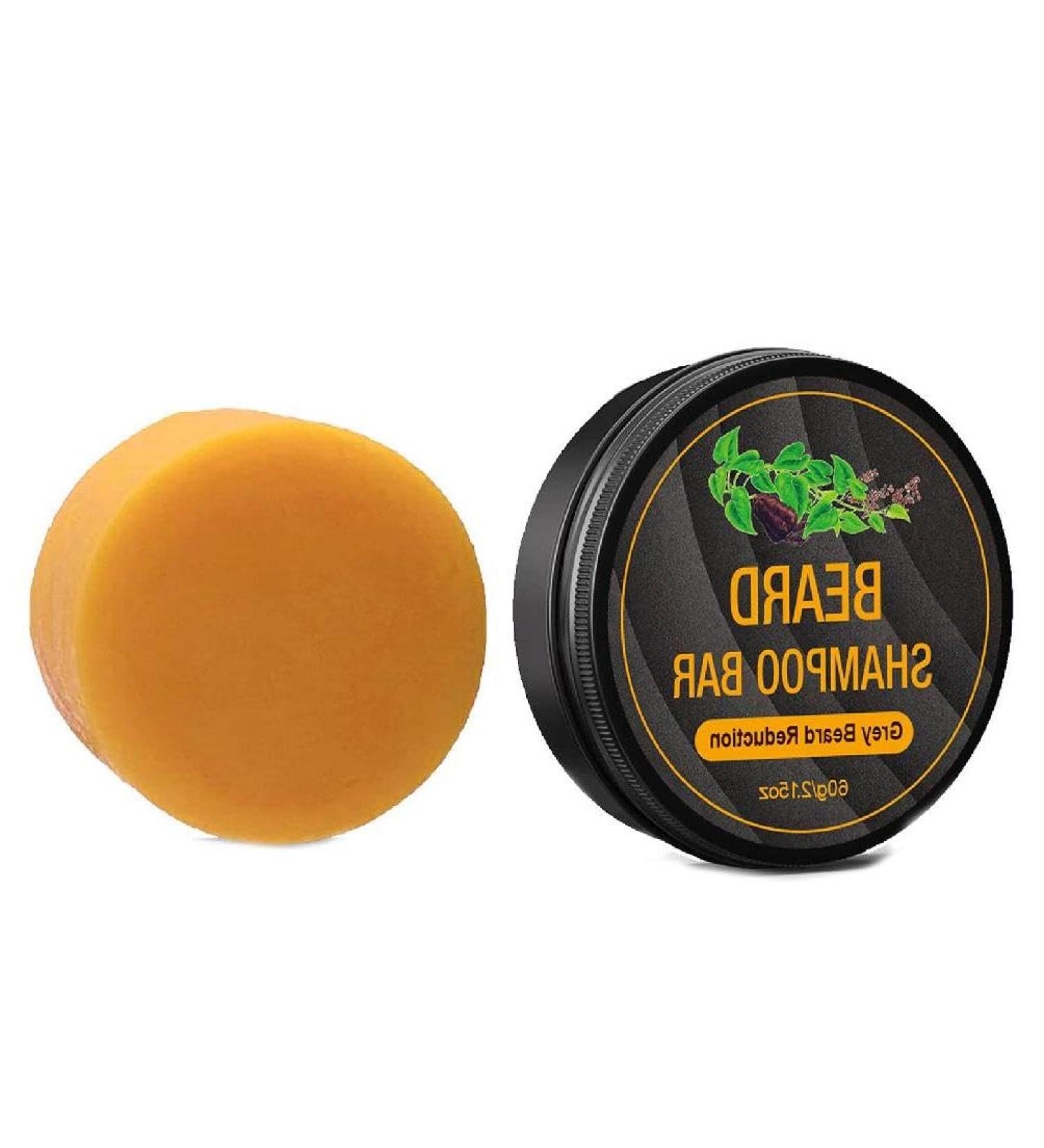 Beard Cleanser Shampoo Bar | Reduce Gray Hair Smooth & Nourish Your Beard - Buy Online on GoSupps.com
