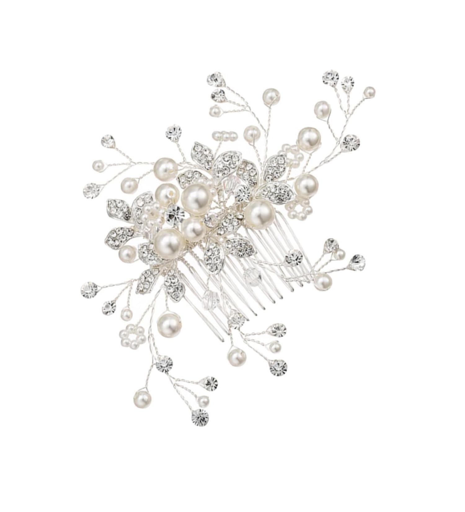 minkissy Tiara Bridal Headdress Bridal Hair Comb Women Hairpin Wedding Headpiece European and American Hair Dryer Bride - Buy Online on GoSupps.com