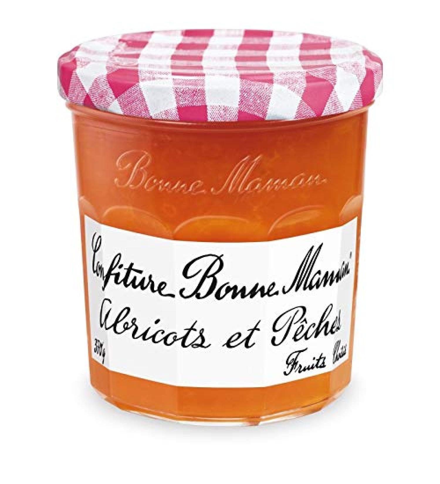 BONNE MAMAN - Apricot Peach Jam 370G - Four Items