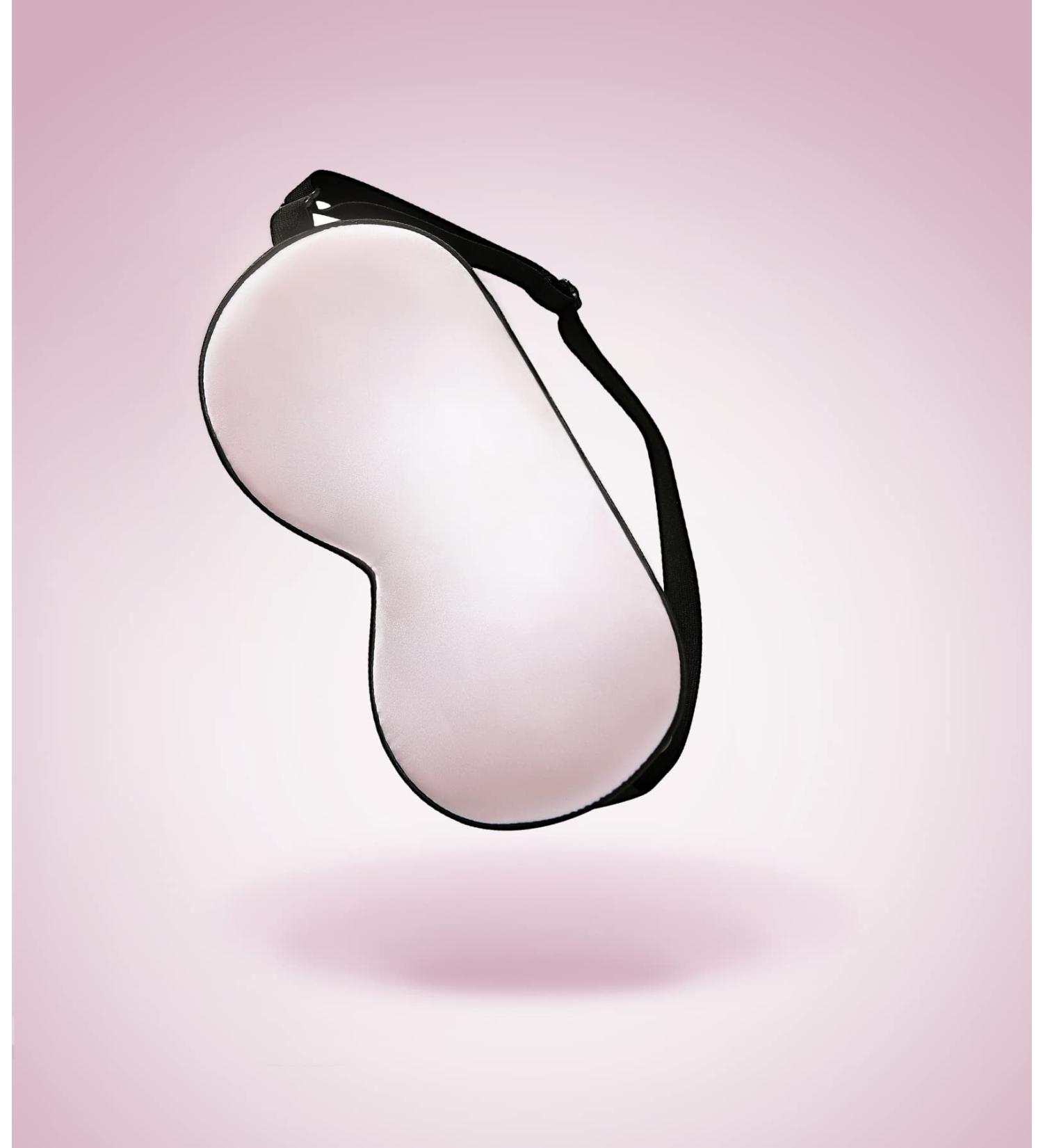 SOBONNY 100% Natural Silk Sleep Mask - Relieve Eye Fatigue, Breathable Mulberry Silk, Pink - Buy Online on GoSupps.com