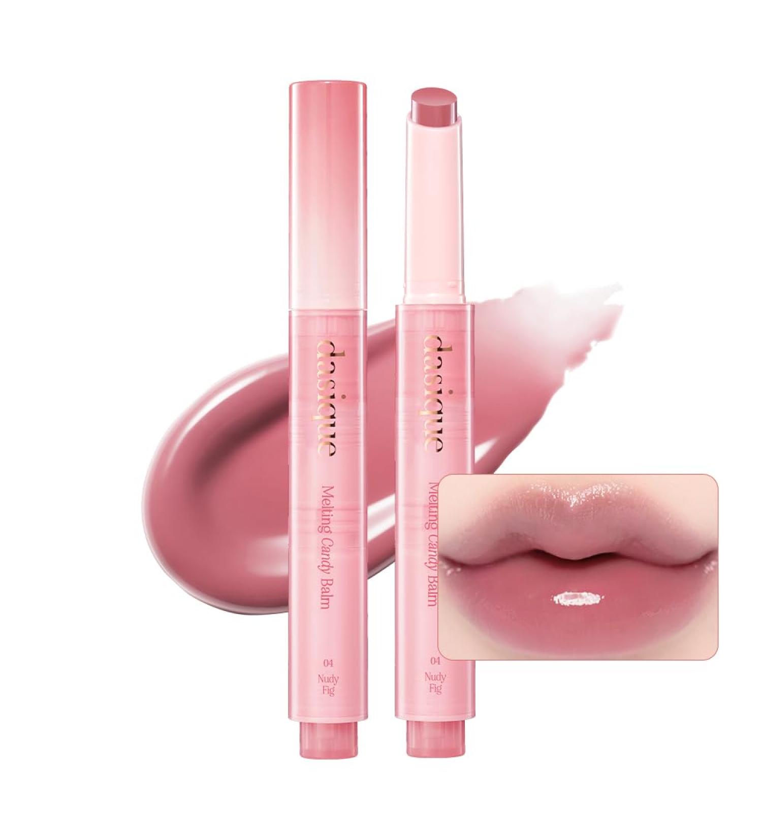 Dasique Melting Candy Balm (#04 Nudy Fig) | Glossy Balm | Moisturizing | For dry Lips | Vegan - Buy Online on GoSupps.com