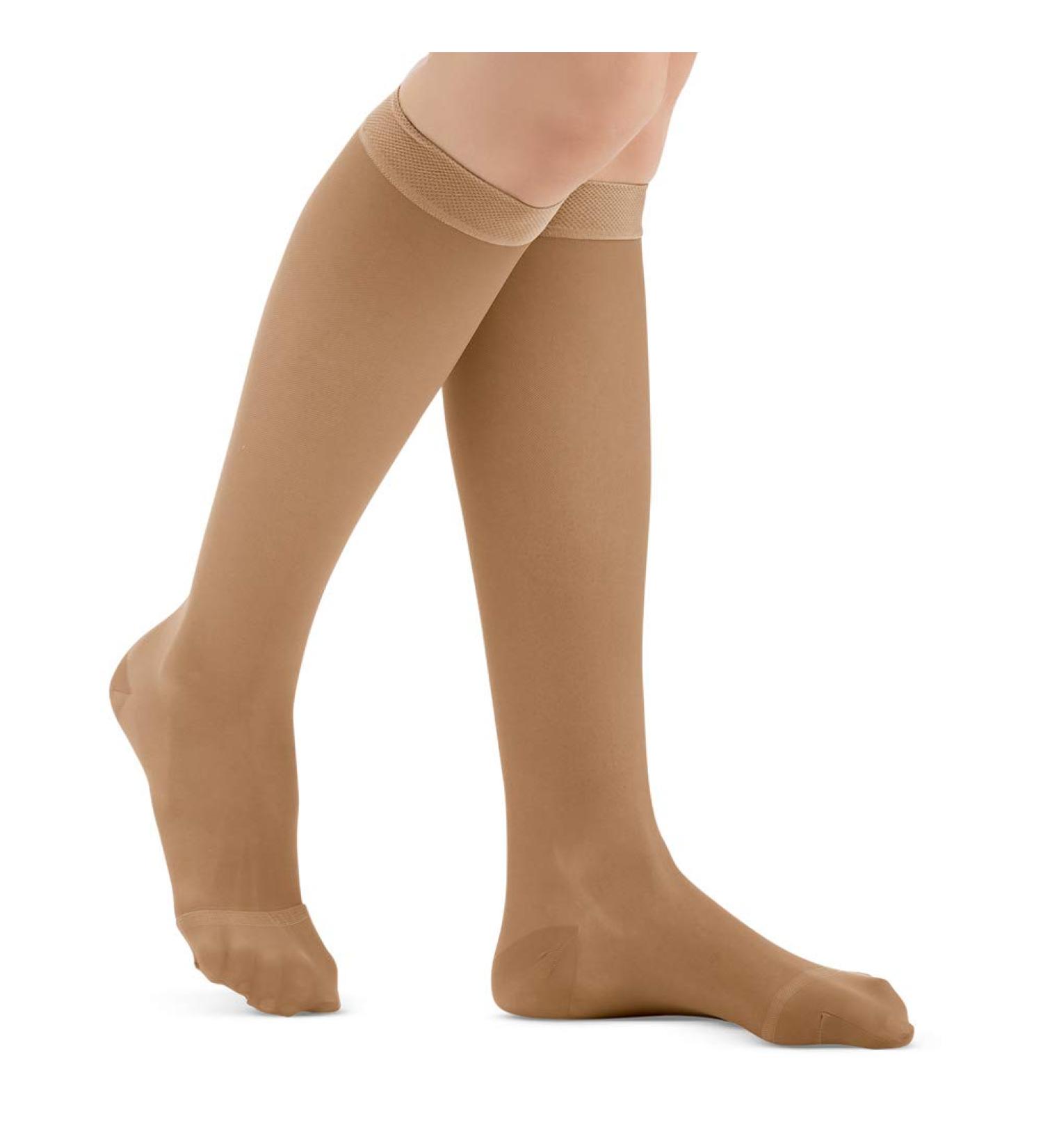 Knee High Compression Stockings Firm 20-30 mmHG Closed Toe - Made in USA Beige XL | Collections Etc - International Shipping Available - Buy Online on GoSupps.com