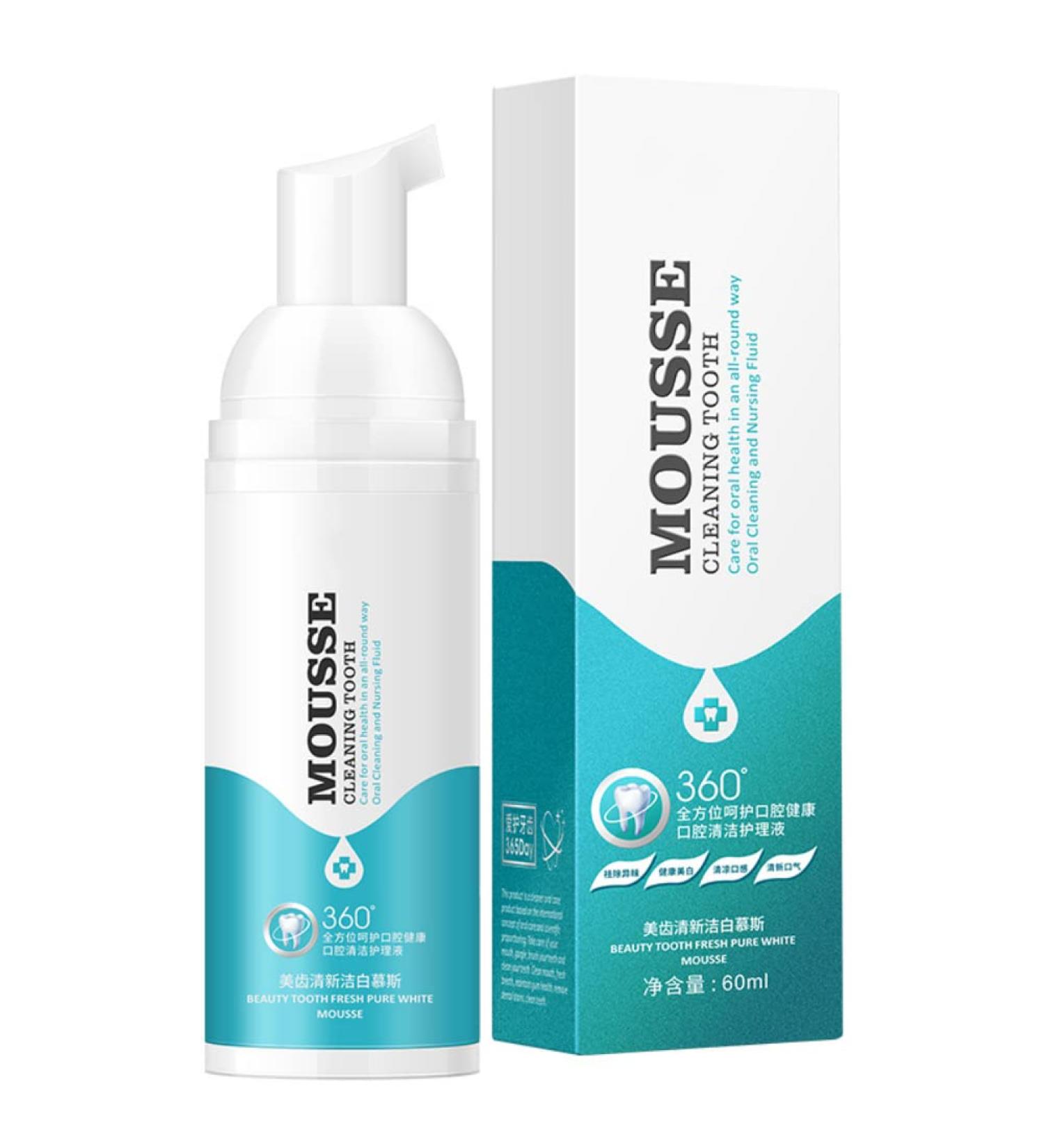 Allouli Teeth Mousse Foam Toothpaste | Teeth Whitening Stain Removal & Fresh Breath - Shop Now! - Buy Online on GoSupps.com