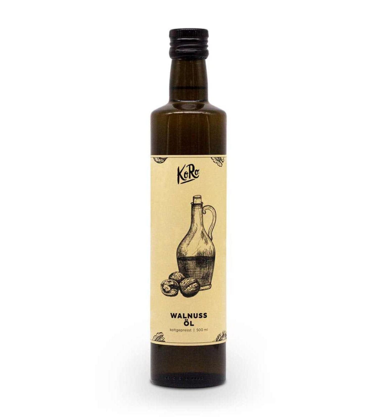 KoRo KoRo - Organic walnut oil 500ml - Vegetable and cold-pressed walnuts 100% Organic - Buy Online on GoSupps.com